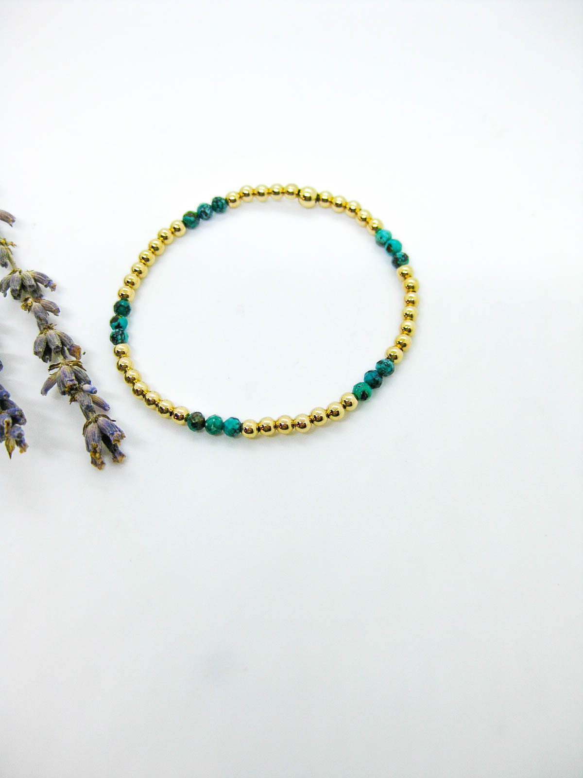 Juniper: Green Turquoise Stretch Bracelet