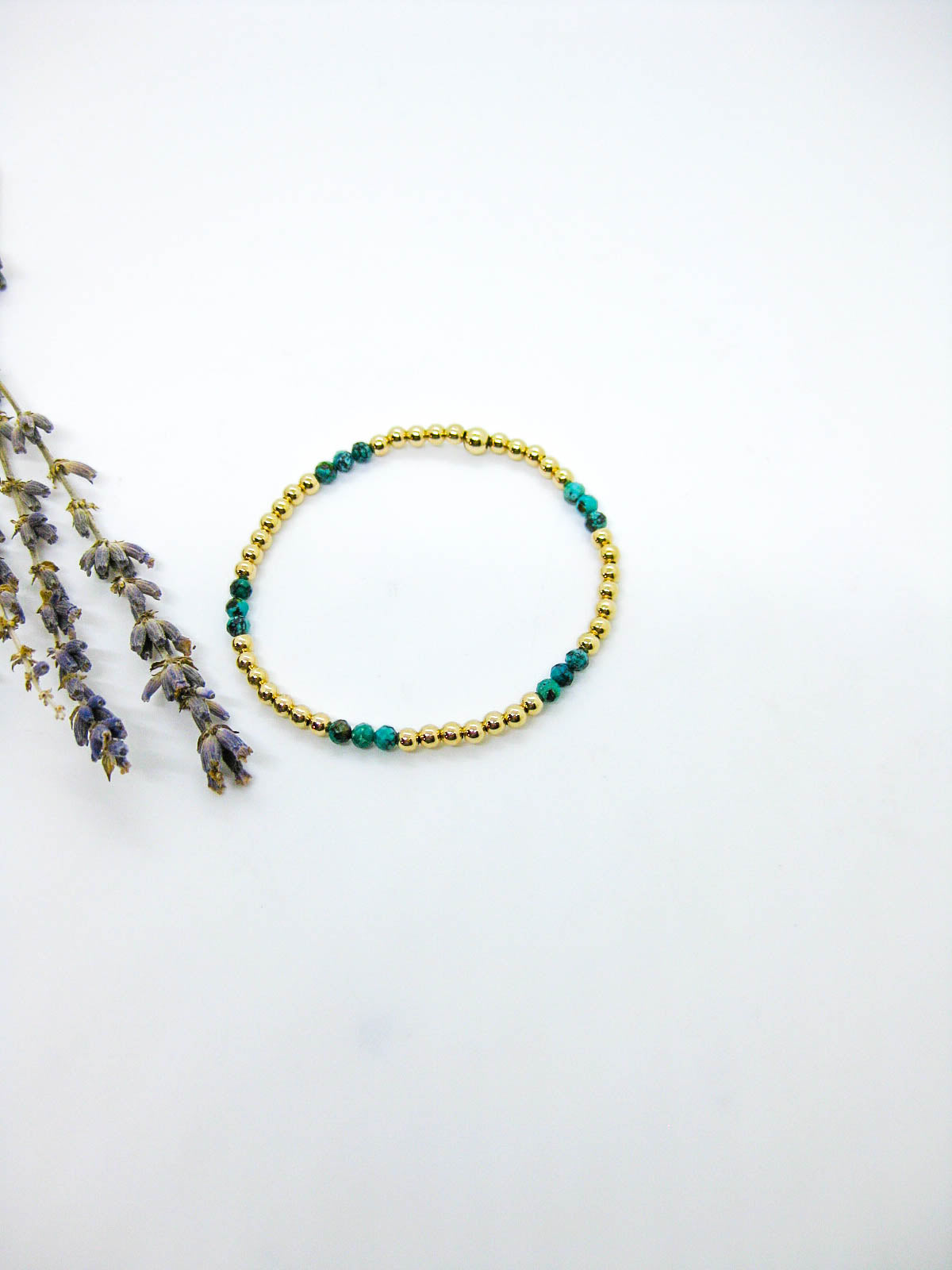 Juniper: Green Turquoise Stretch Bracelet