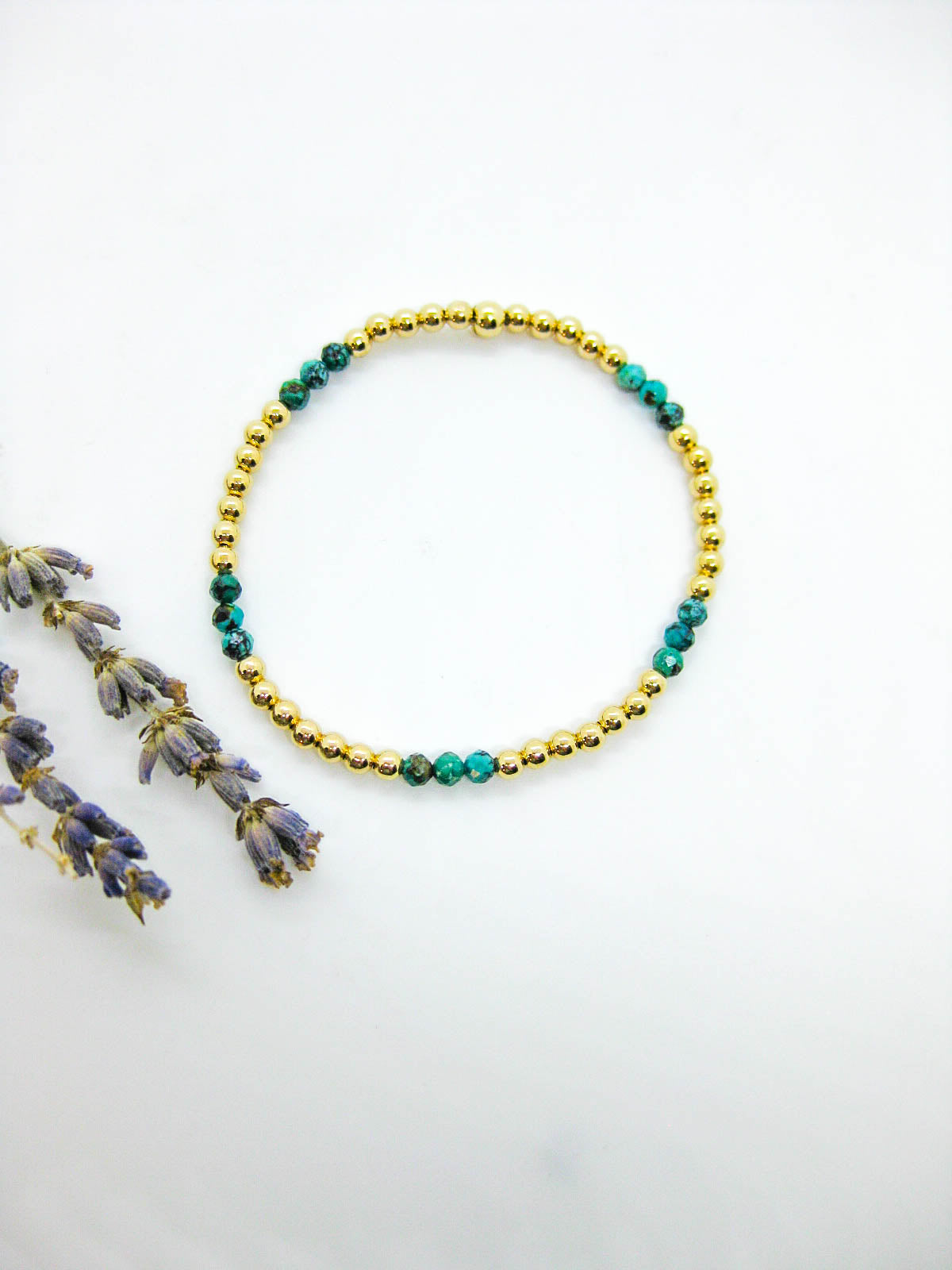 Juniper: Green Turquoise Stretch Bracelet