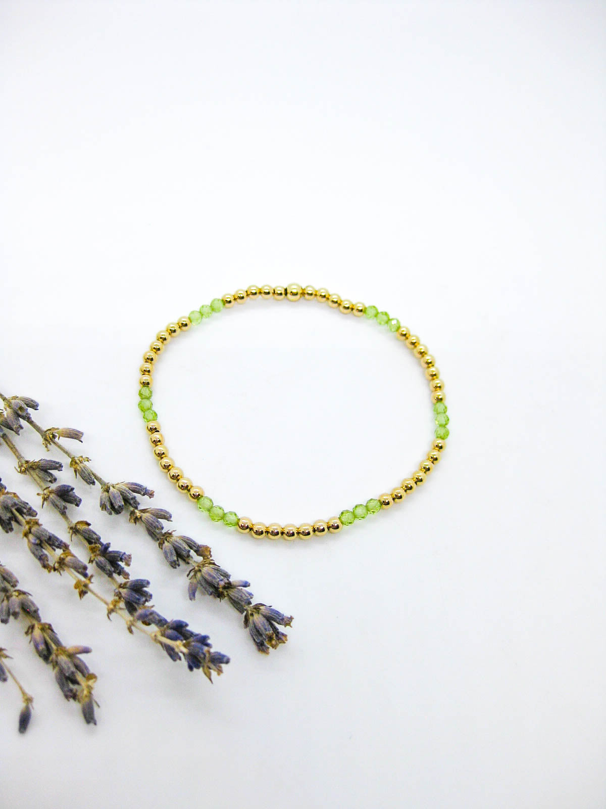 Juniper: Peridot Stretch Bracelet