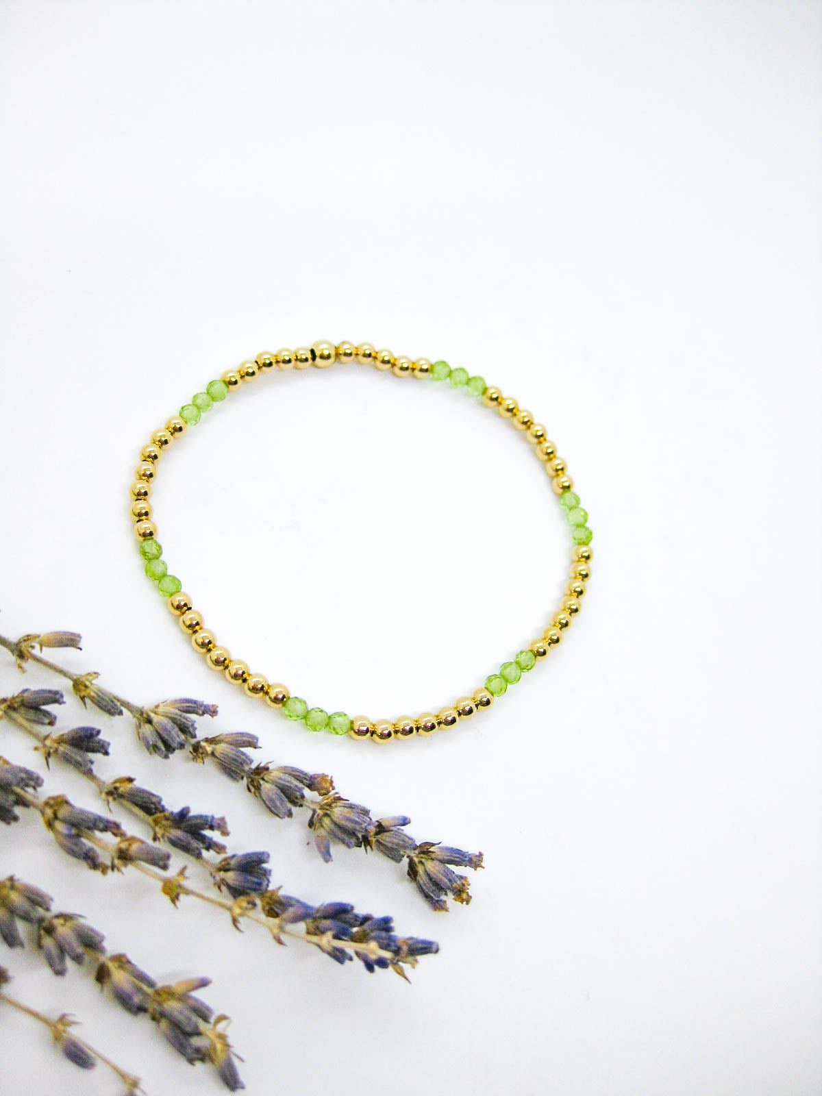 Juniper: Peridot Stretch Bracelet