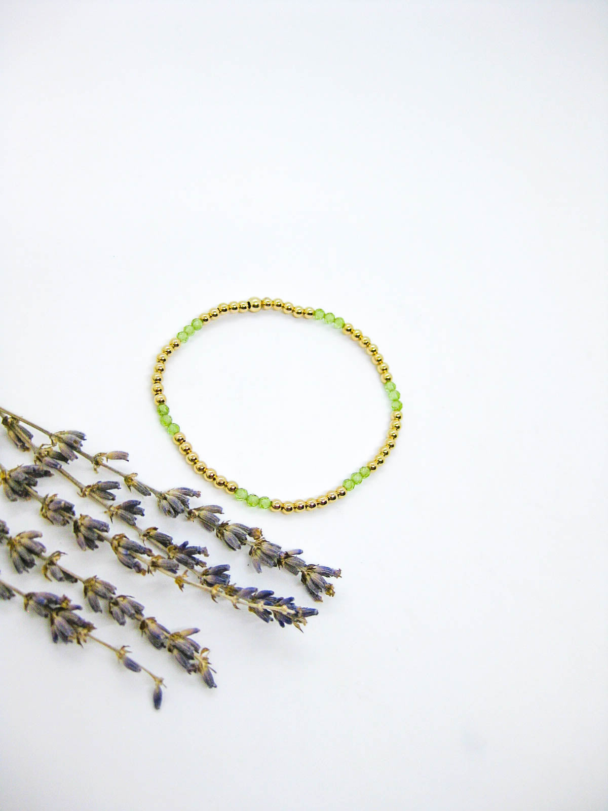 Juniper: Peridot Stretch Bracelet