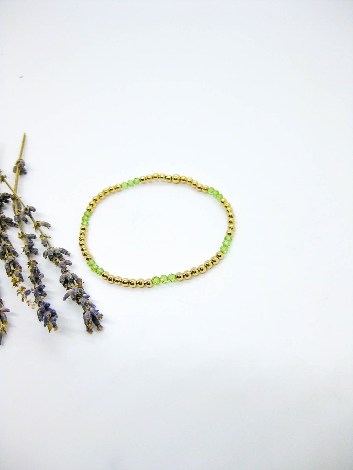Juniper: Peridot Stretch Bracelet