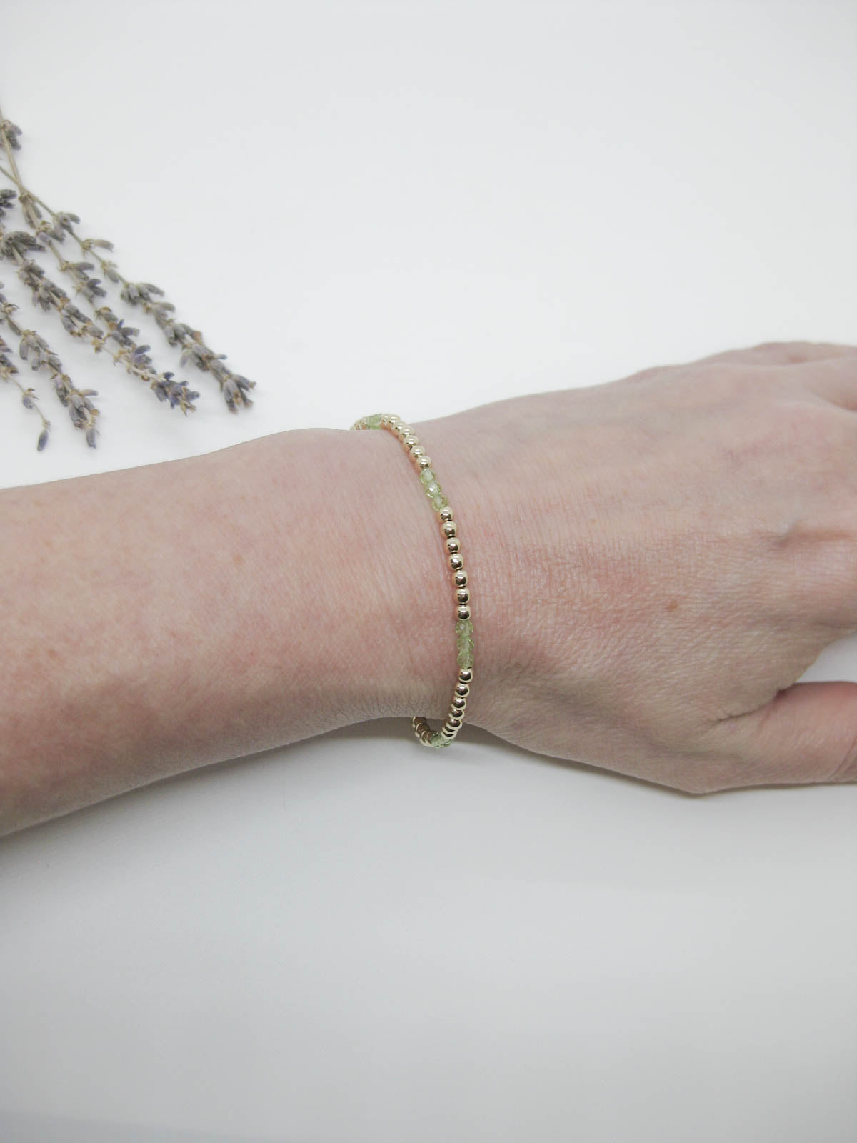 Juniper: Peridot Stretch Bracelet