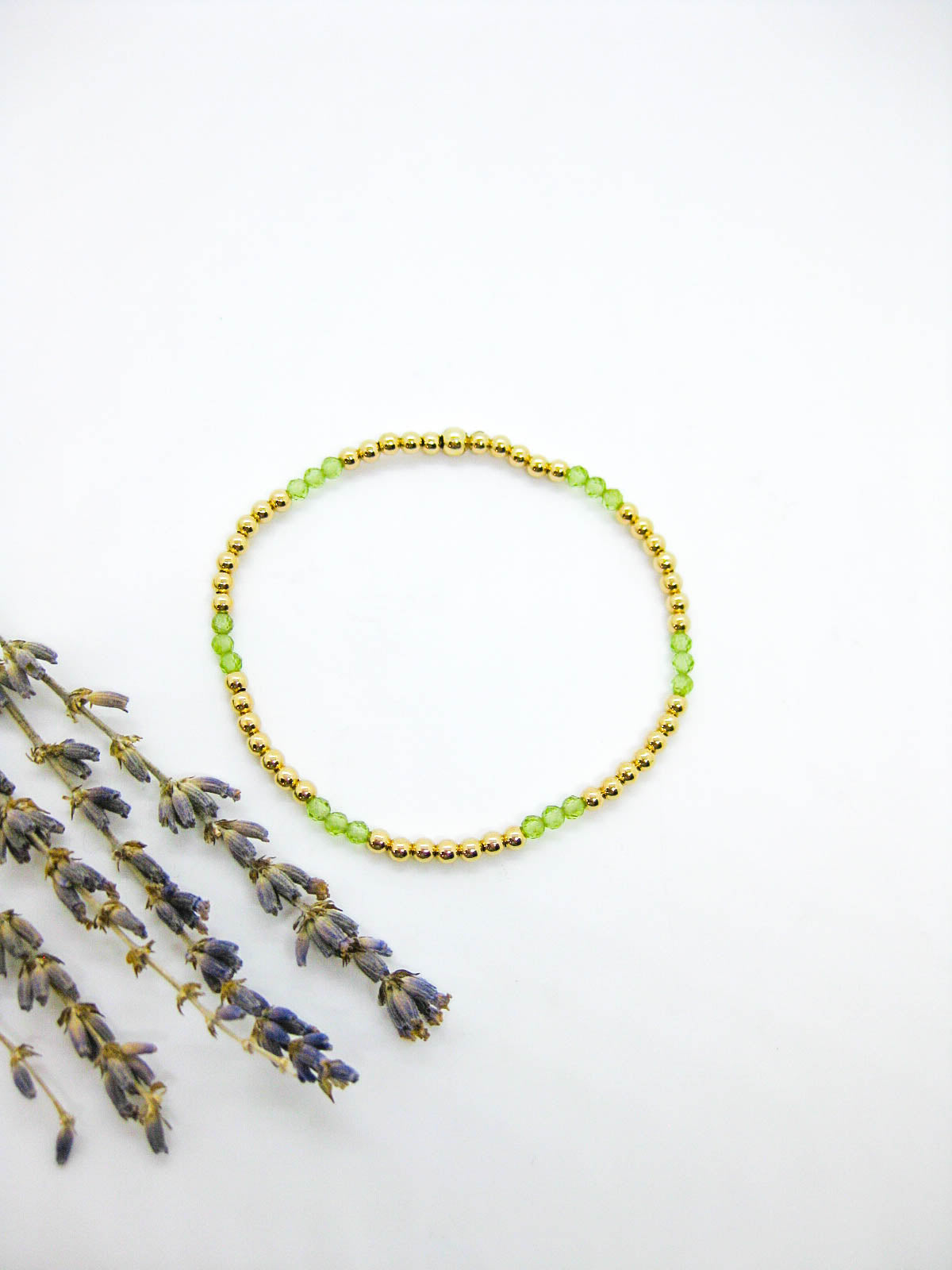 Juniper: Peridot Stretch Bracelet