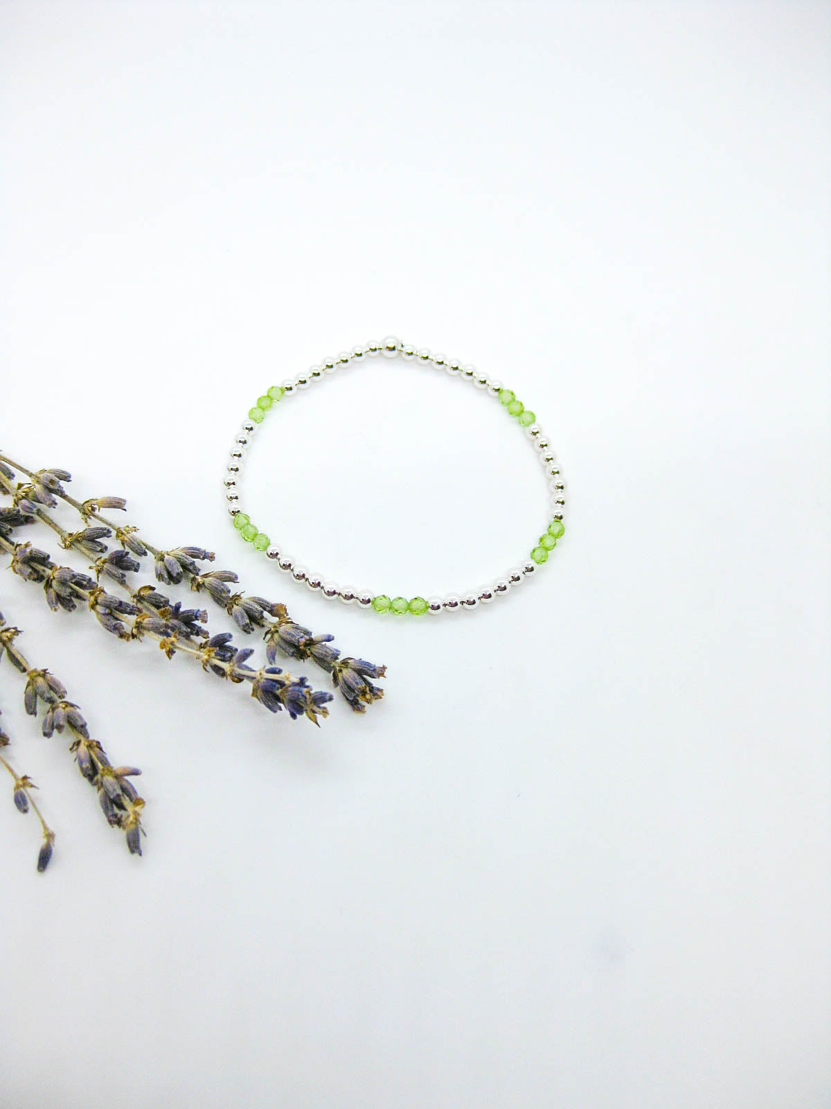 Juniper: Peridot Stretch Bracelet
