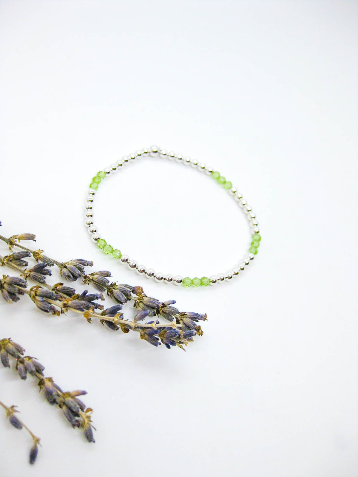 Juniper: Peridot Stretch Bracelet
