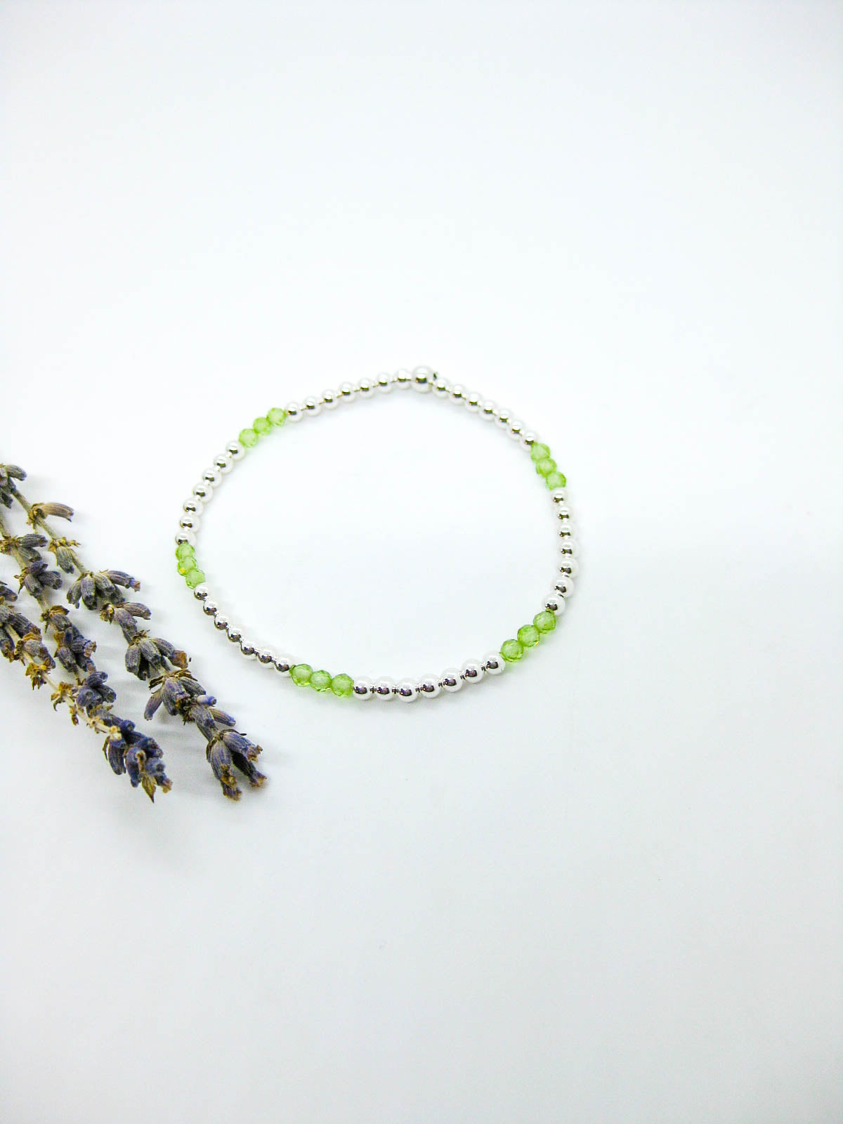 Juniper: Peridot Stretch Bracelet