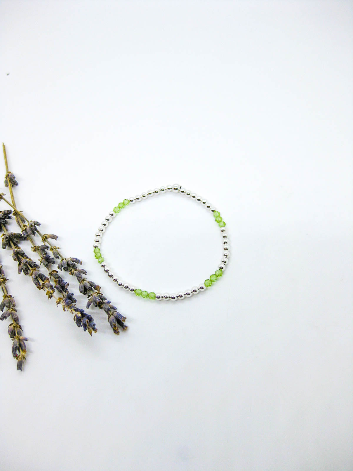 Juniper: Peridot Stretch Bracelet