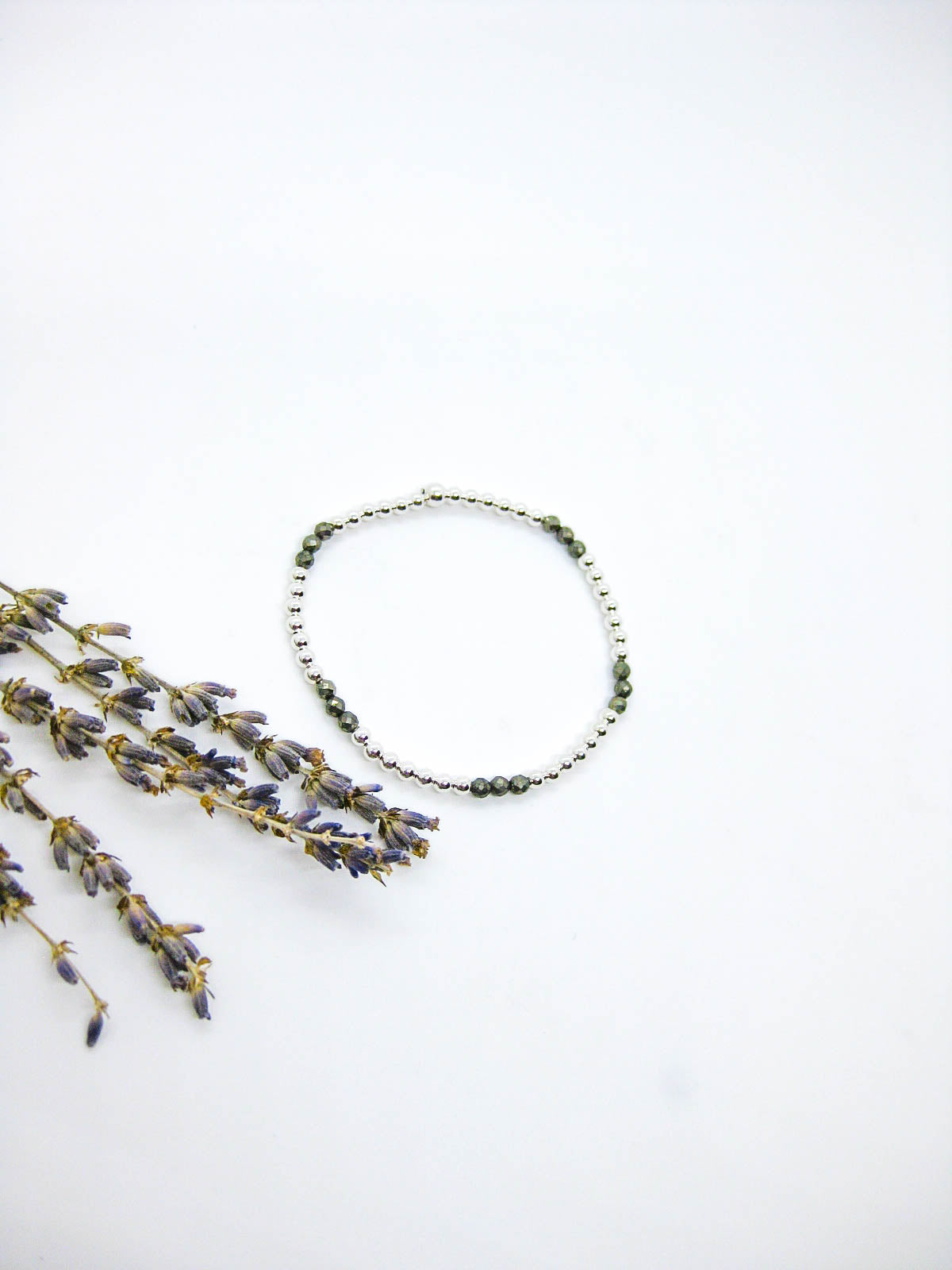 Juniper: Pyrite Stretch Bracelet