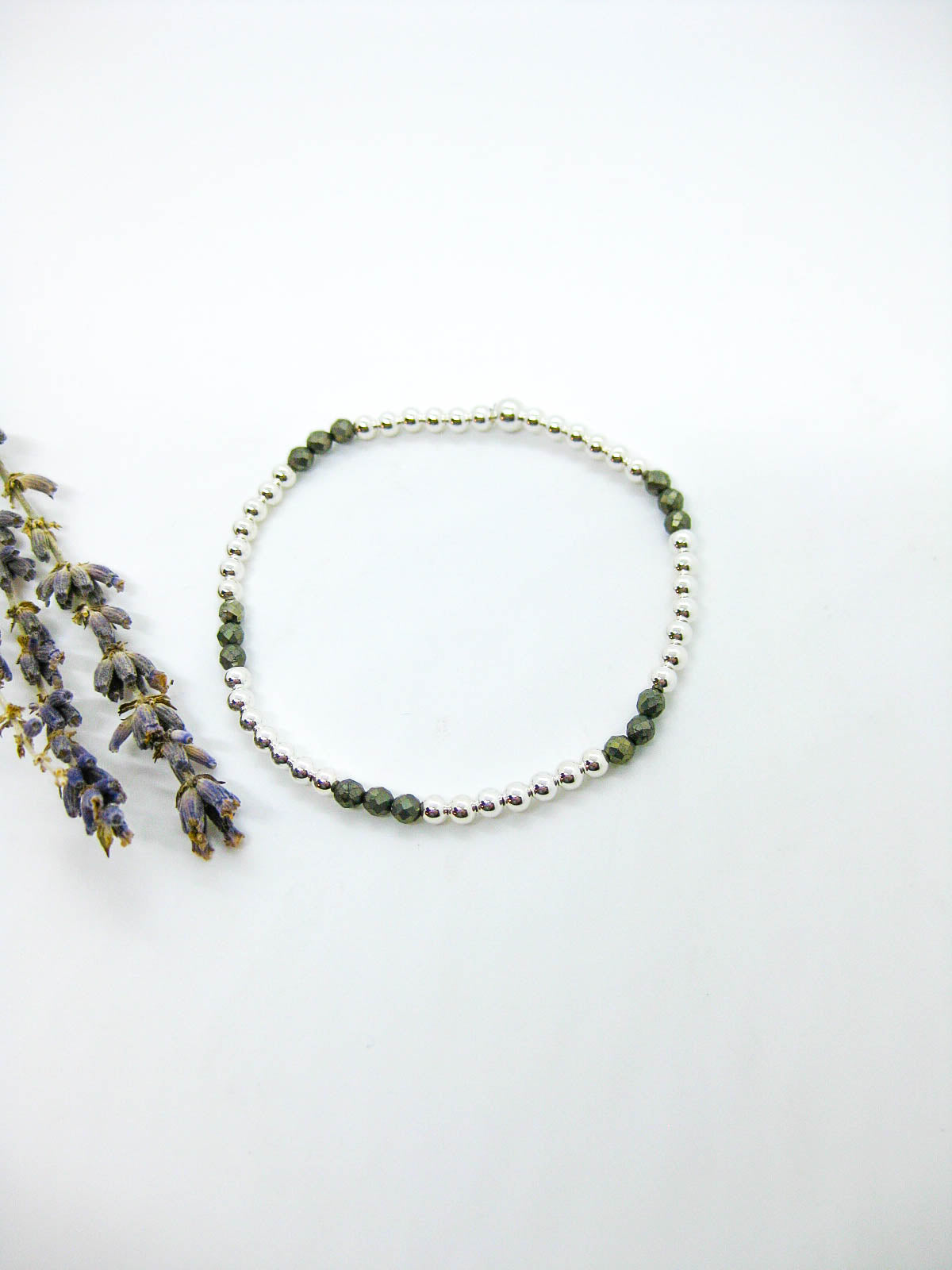 Juniper: Pyrite Stretch Bracelet