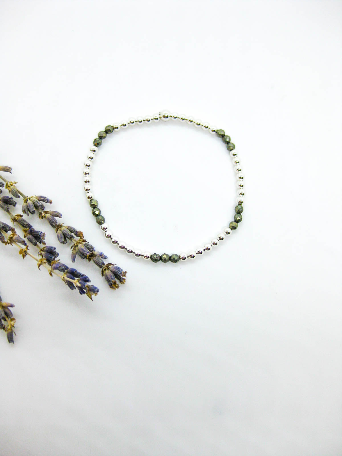 Juniper: Pyrite Stretch Bracelet