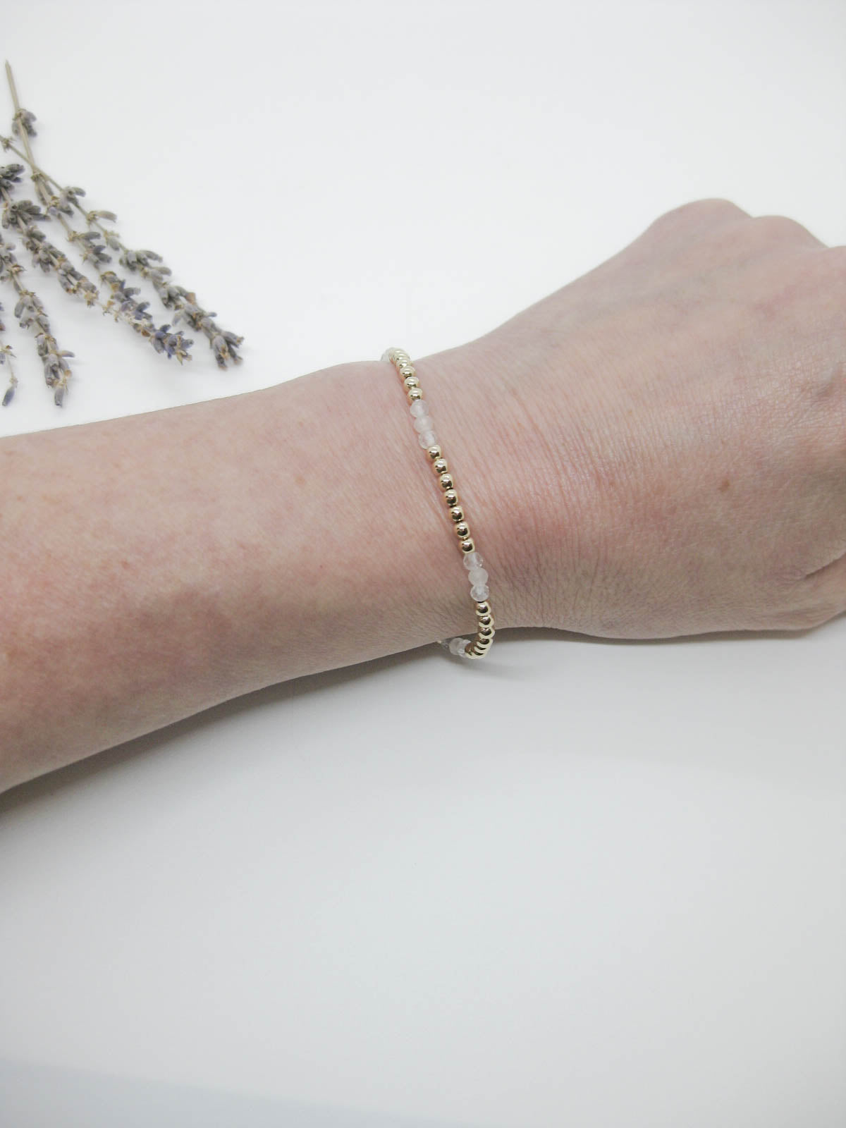 Juniper: Rose Quartz Stretch Bracelet