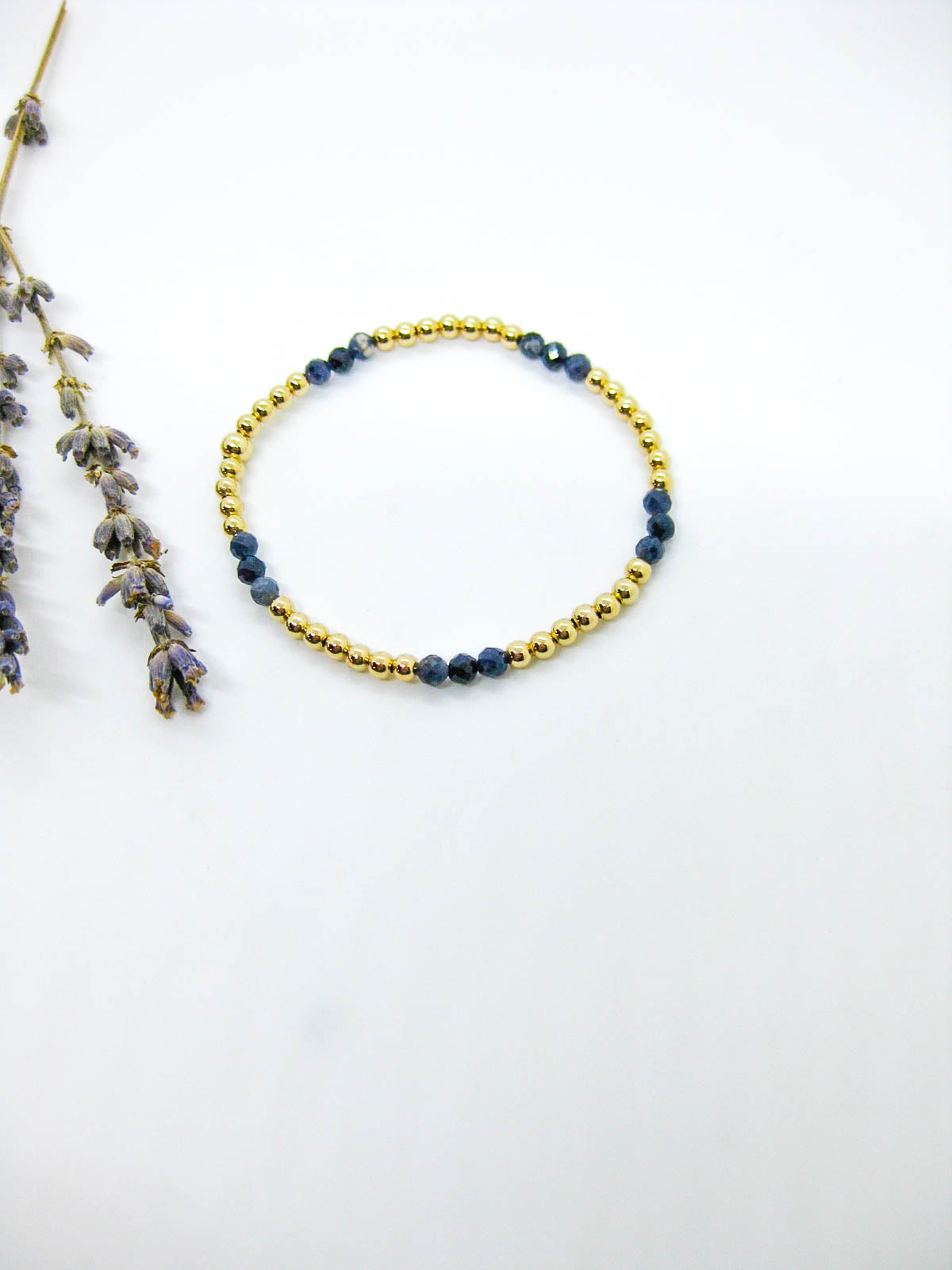 Juniper: Sapphire Stretch Bracelet