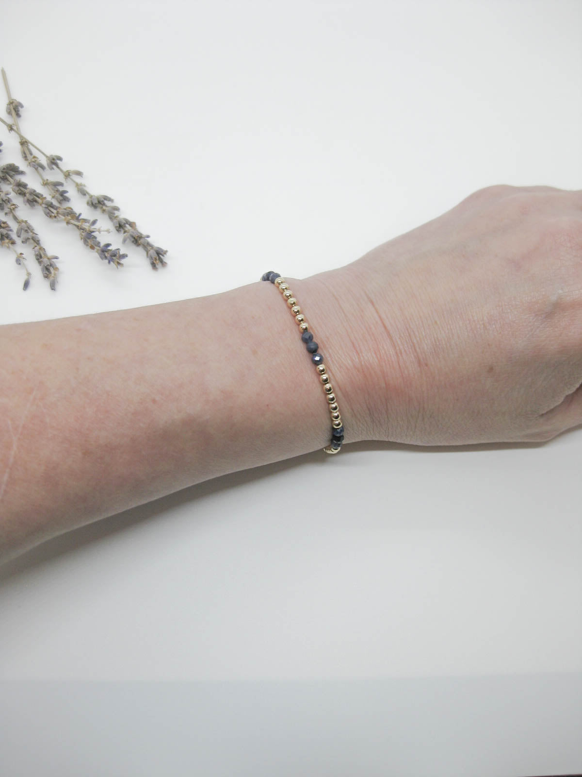 Juniper: Sapphire Stretch Bracelet