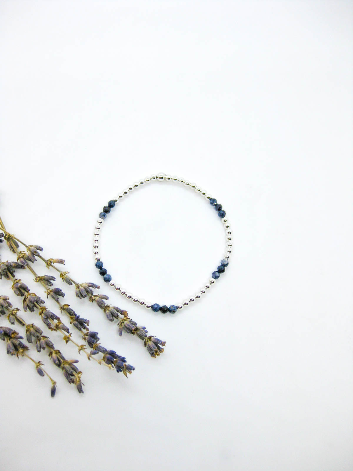 Juniper: Sapphire Stretch Bracelet