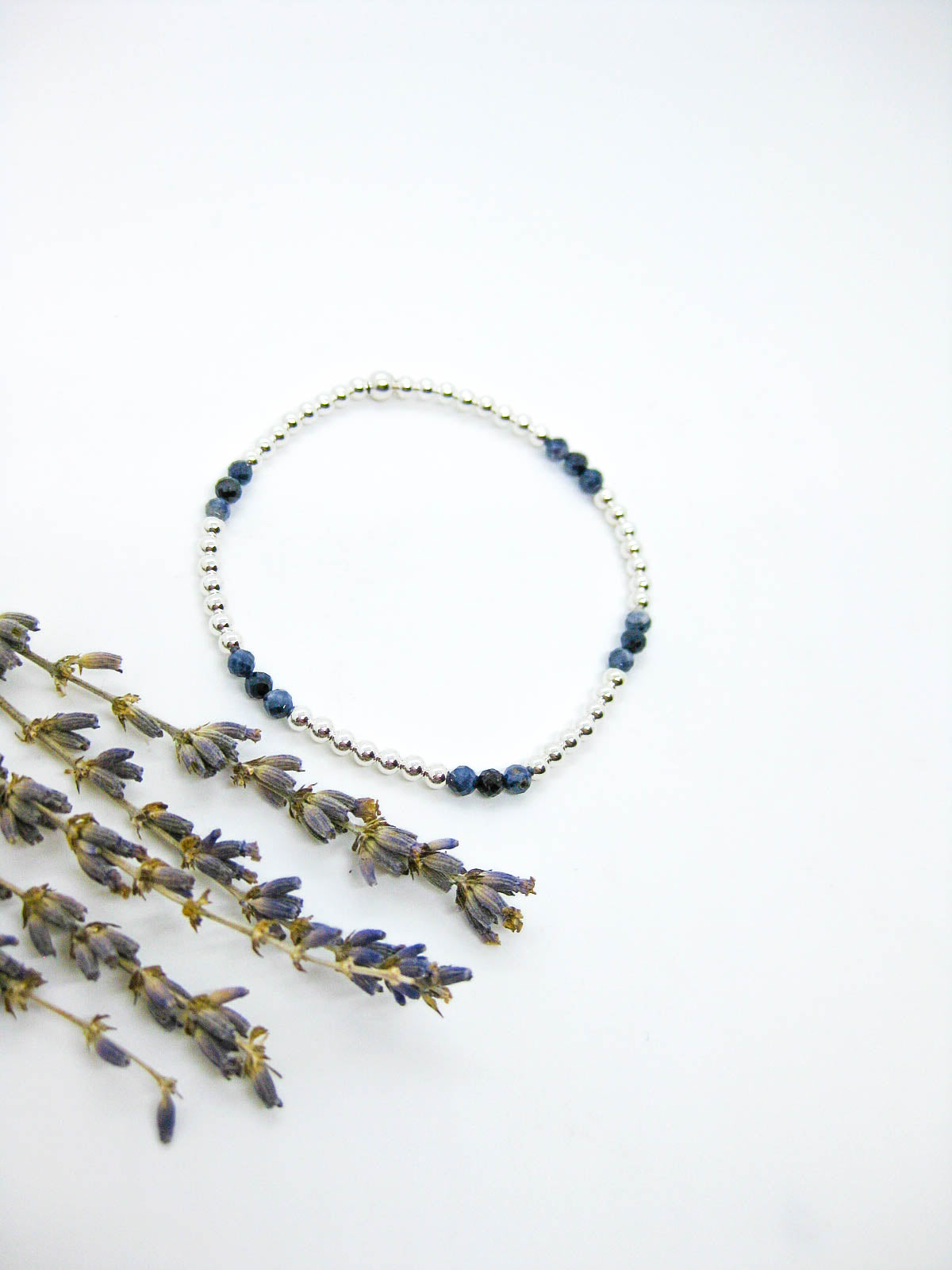 Juniper: Sapphire Stretch Bracelet