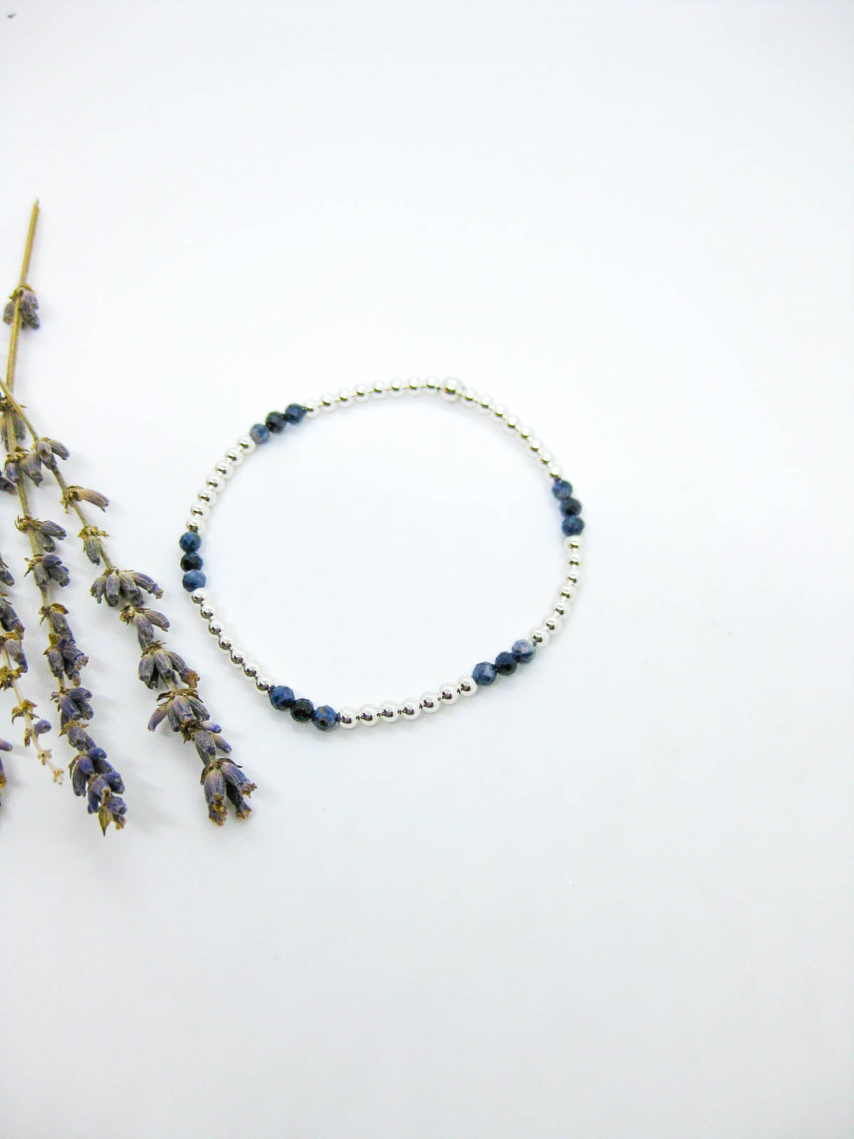 Juniper: Sapphire Stretch Bracelet