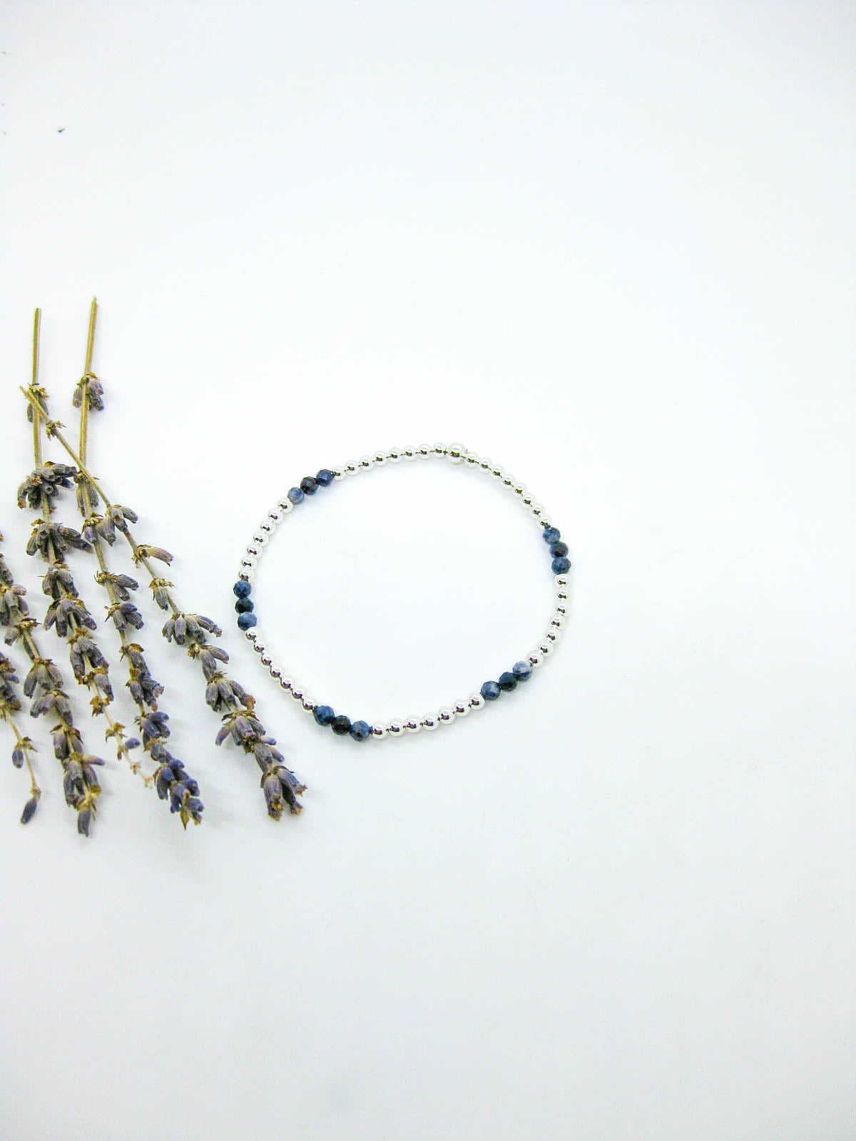 Juniper: Sapphire Stretch Bracelet