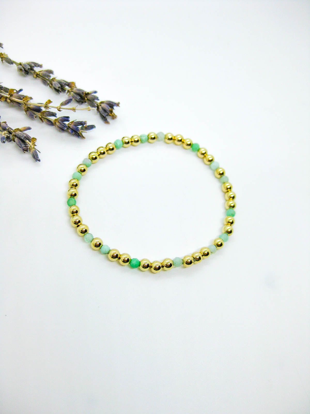 Sage: Chrysoprase Stretch Bracelet