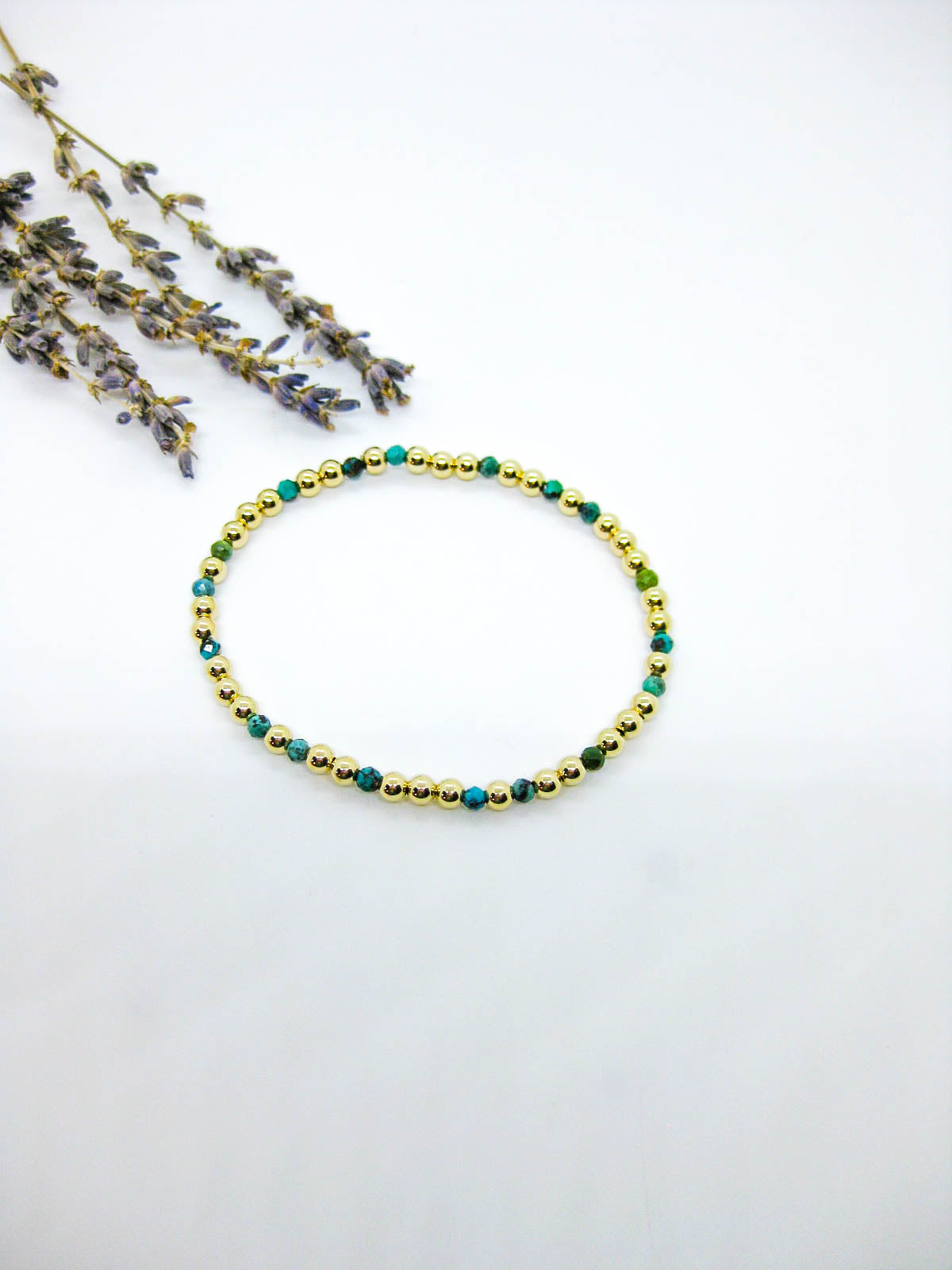 Sage: Green Turquoise Stretch Bracelet