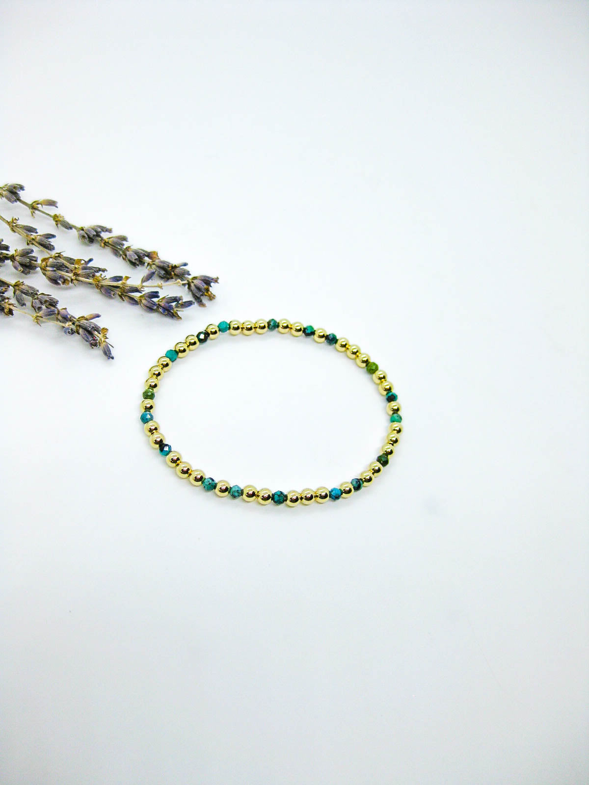 Sage: Green Turquoise Stretch Bracelet