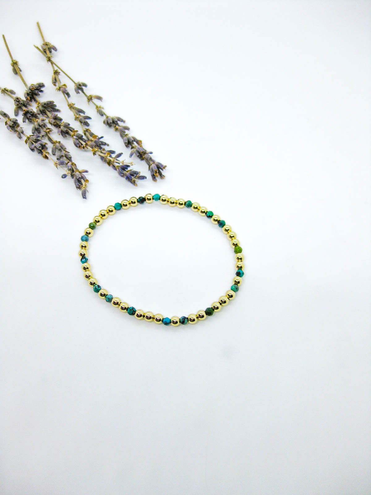 Sage: Green Turquoise Stretch Bracelet