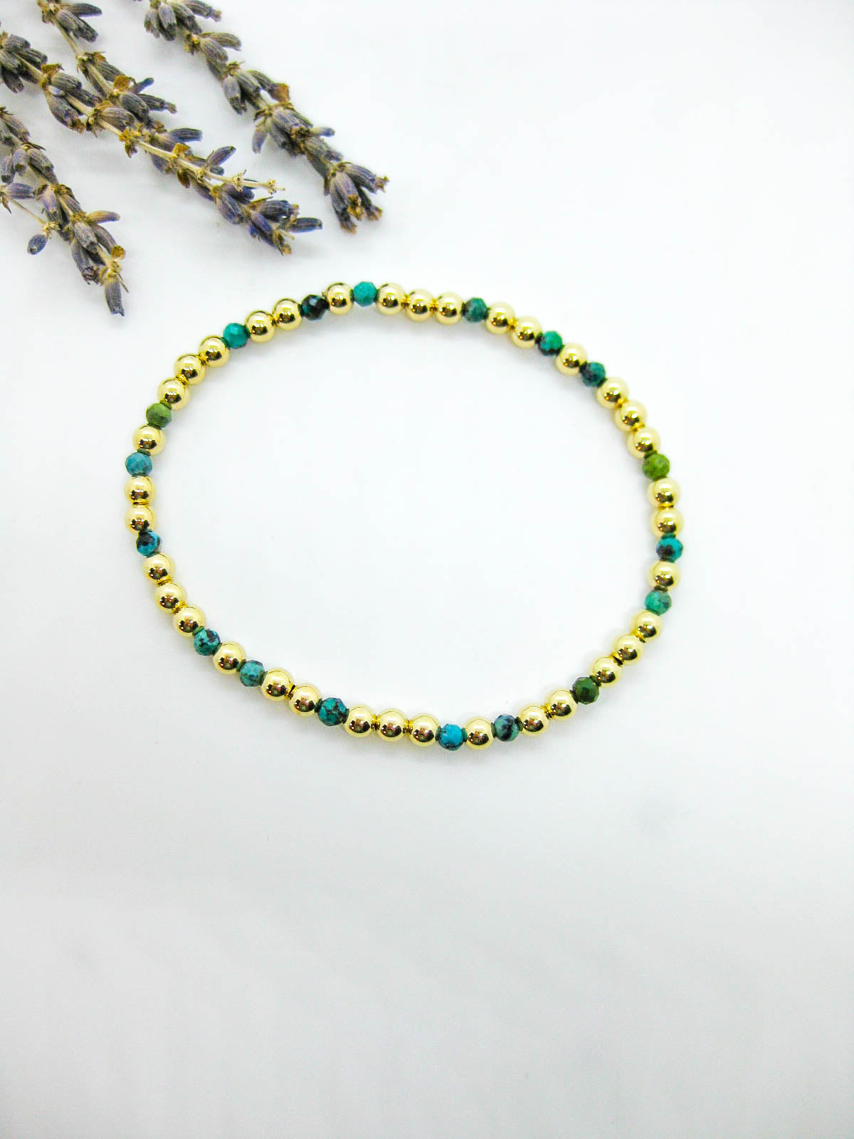 Sage: Green Turquoise Stretch Bracelet