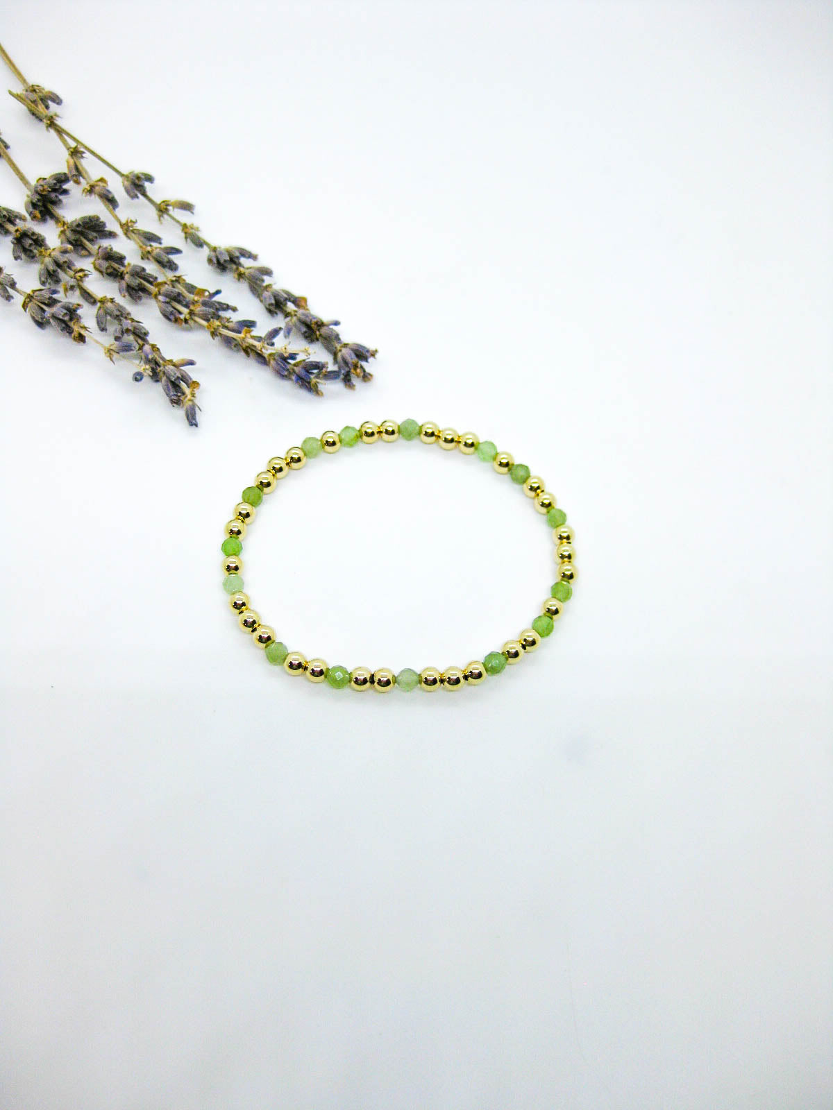 Sage: Jade Stretch Bracelet