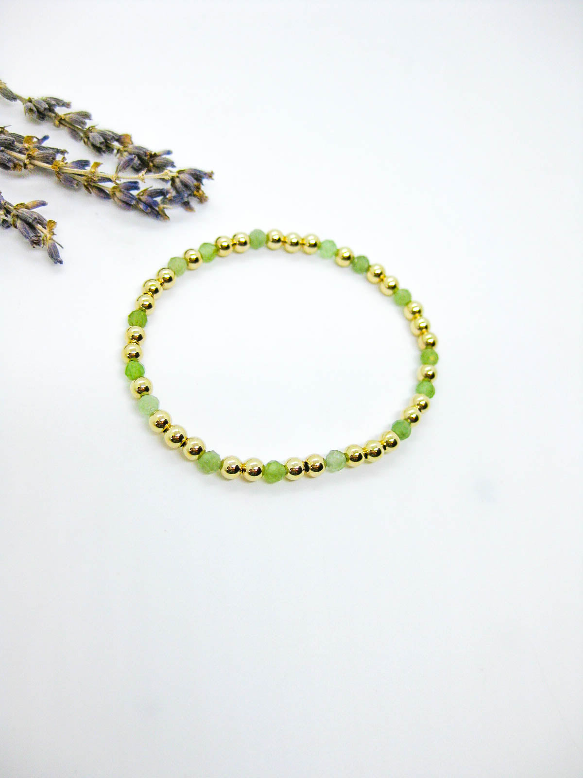 Sage: Jade Stretch Bracelet