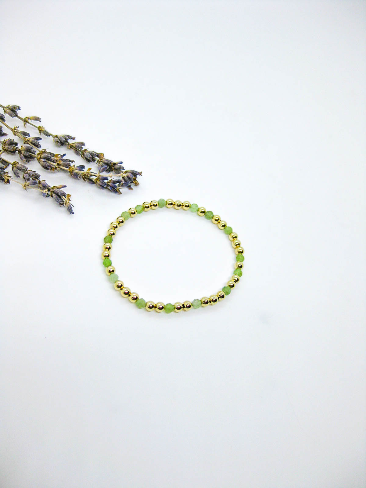 Sage: Jade Stretch Bracelet