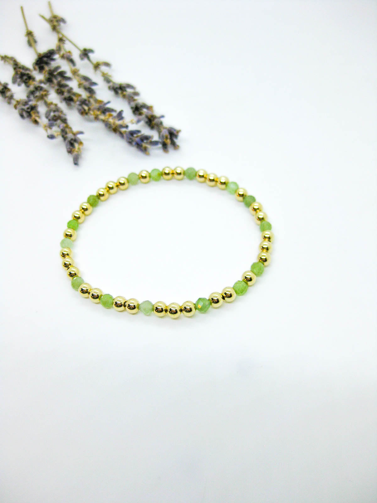Sage: Jade Stretch Bracelet