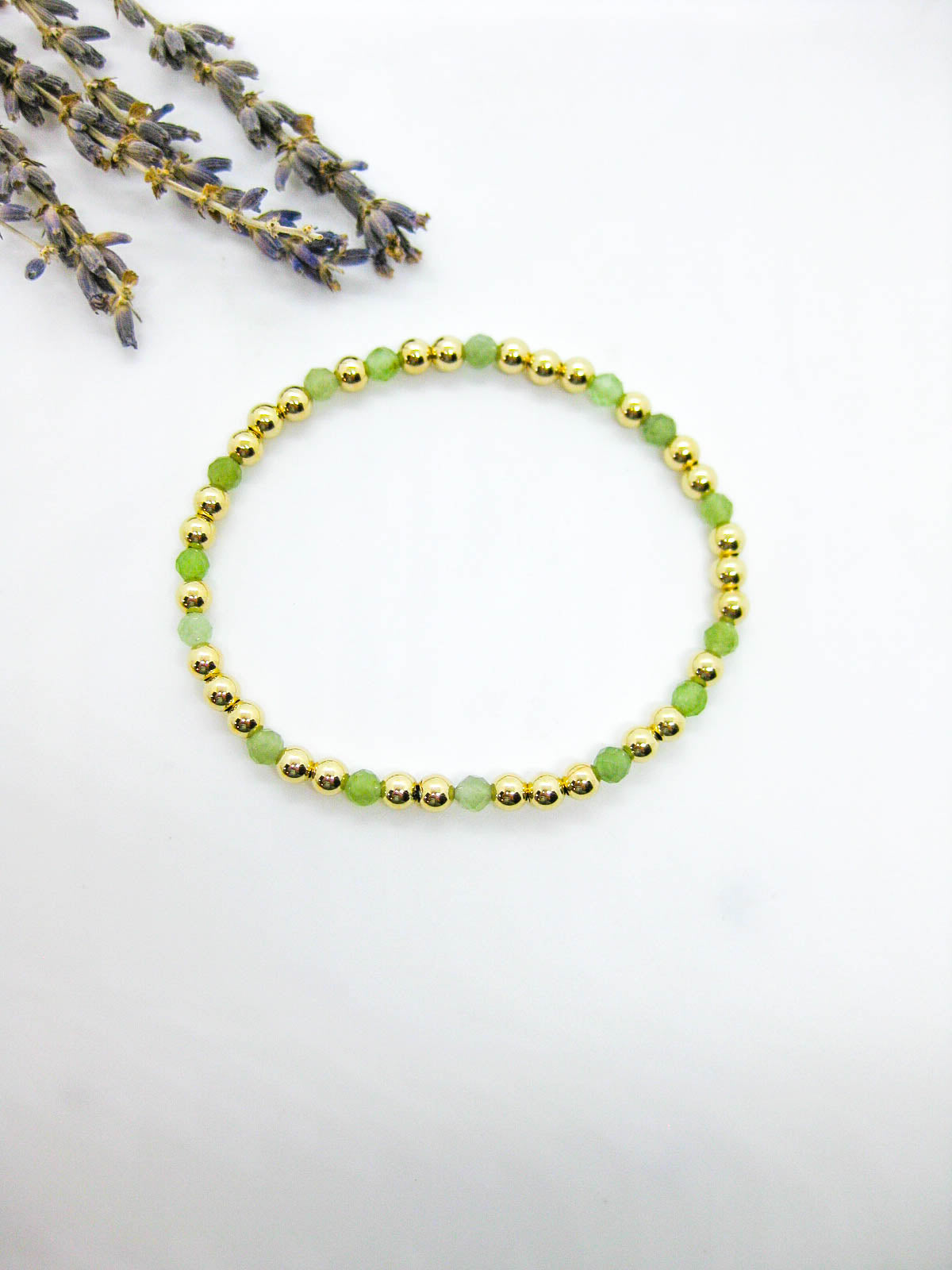 Sage: Jade Stretch Bracelet