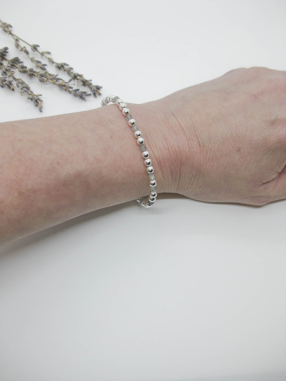 Sage: Labradorite Stretch Bracelet