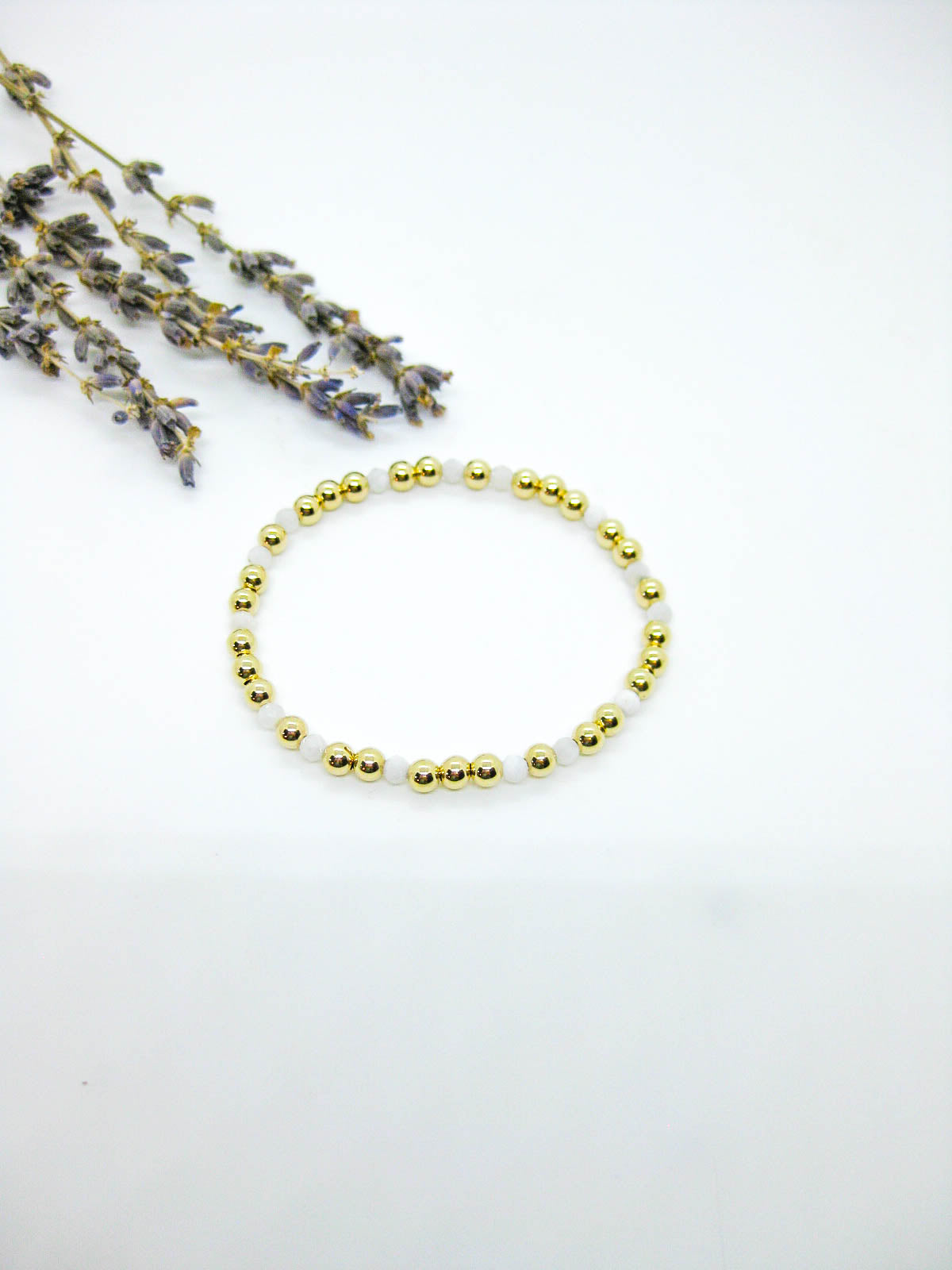 Sage: Moonstone Stretch Bracelet