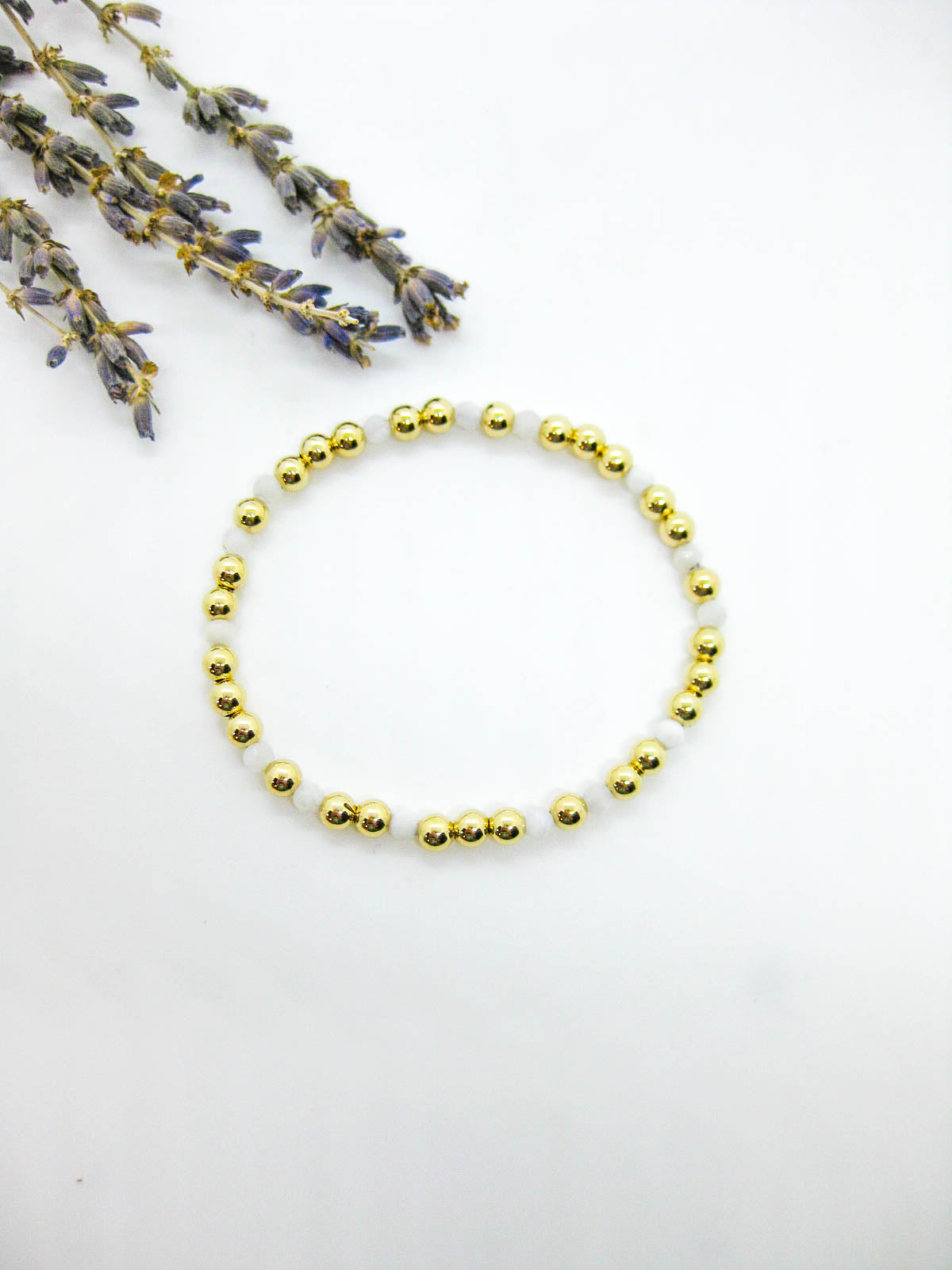 Sage: Moonstone Stretch Bracelet