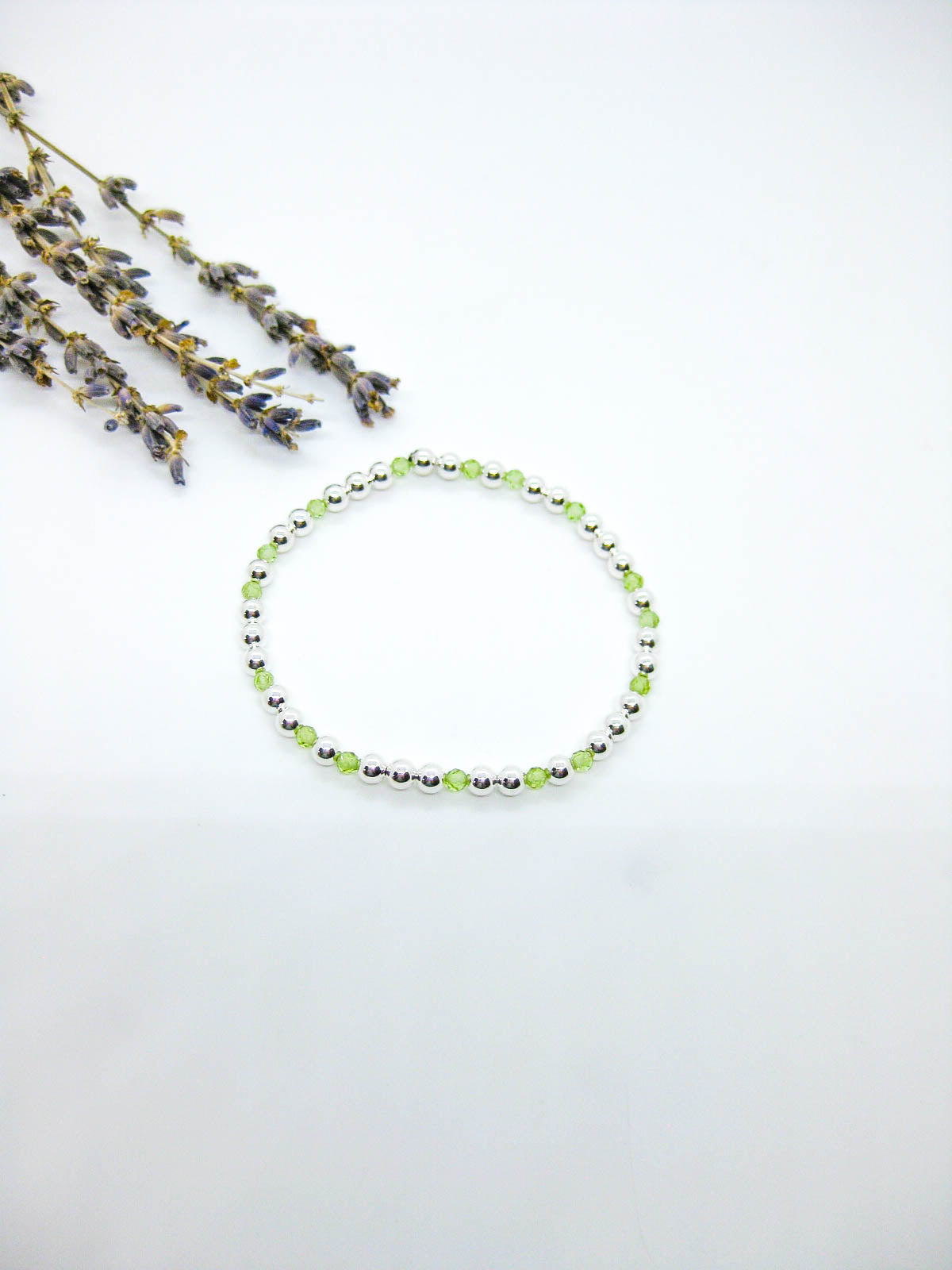 Sage: Peridot Stretch Bracelet