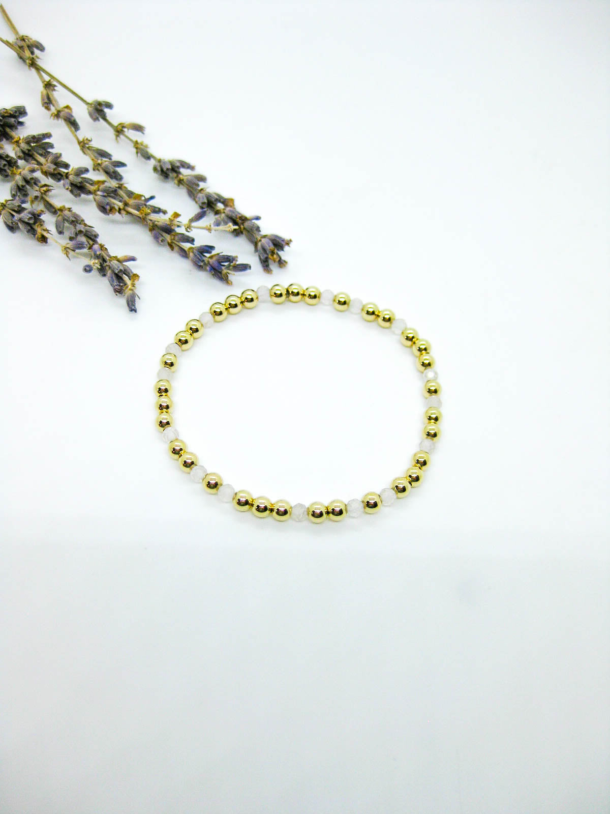 Sage: Rose Quartz Stretch Bracelet