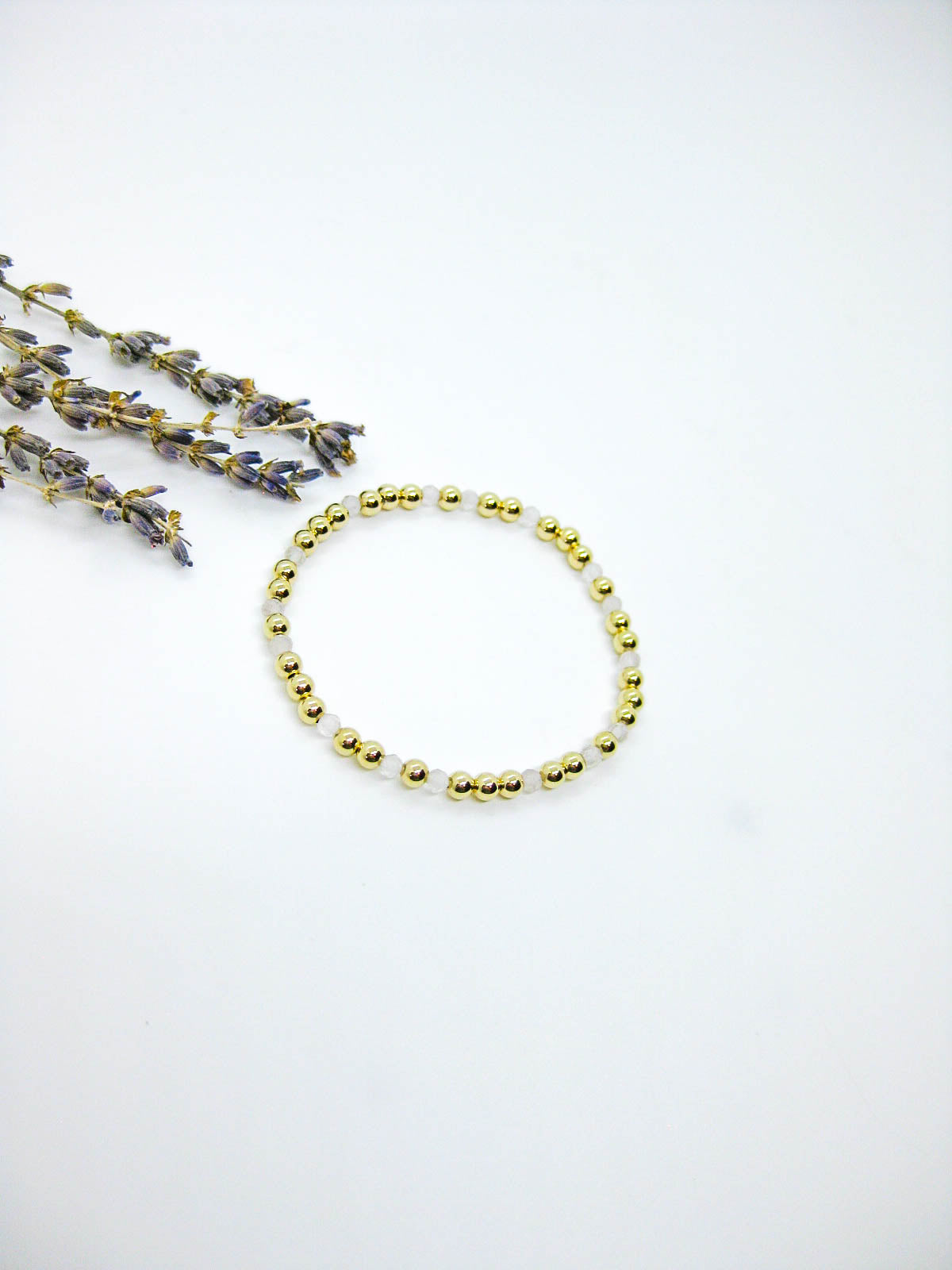 Sage: Rose Quartz Stretch Bracelet