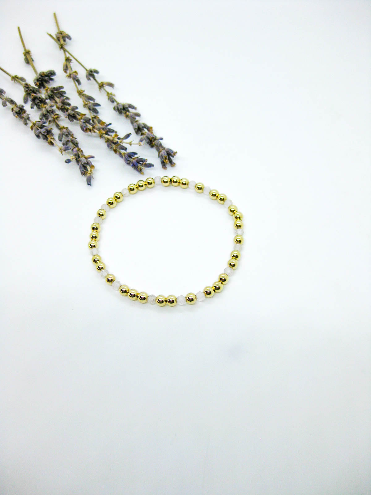 Sage: Rose Quartz Stretch Bracelet