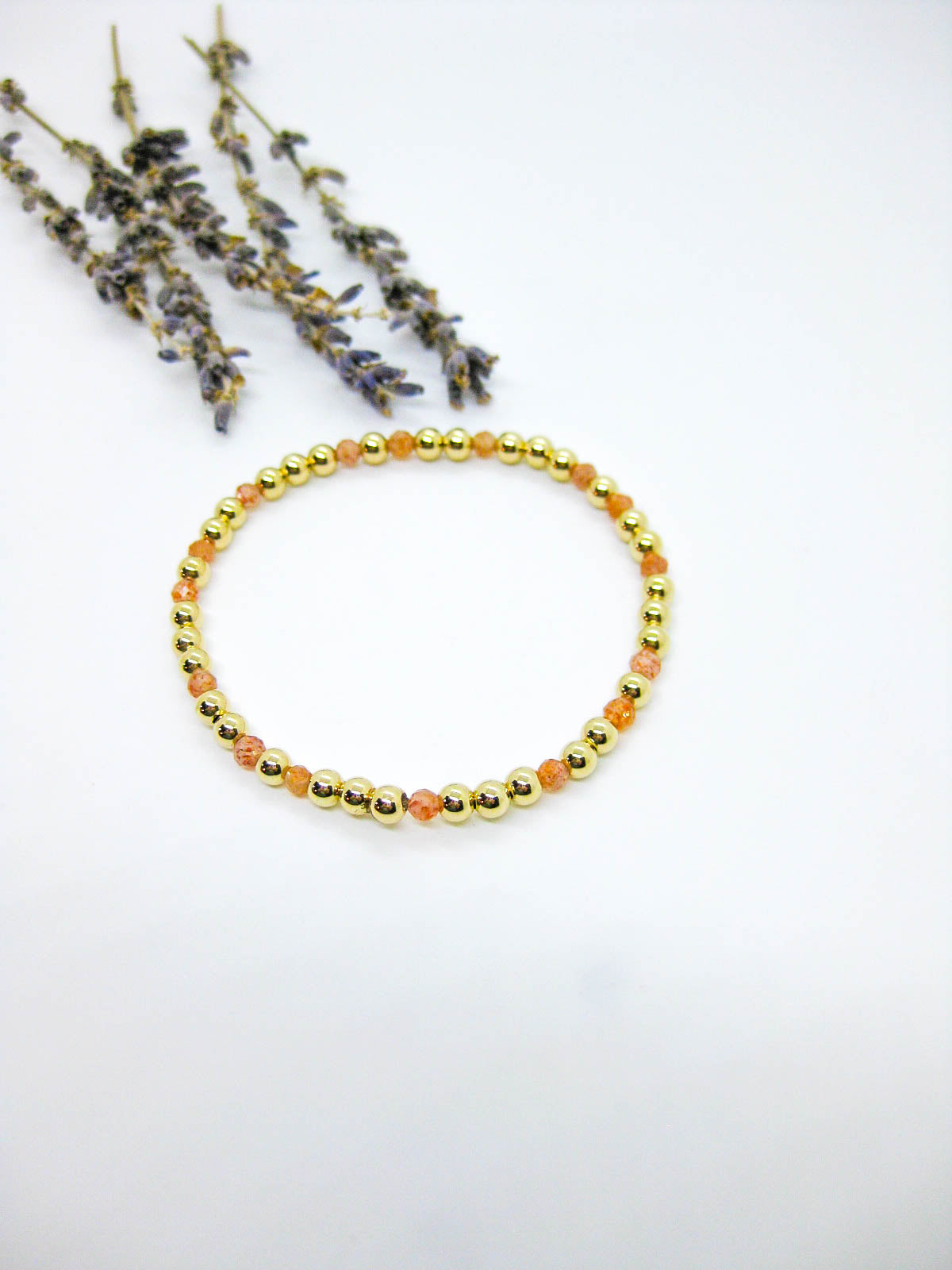 Sage: Sunstone Stretch Bracelet