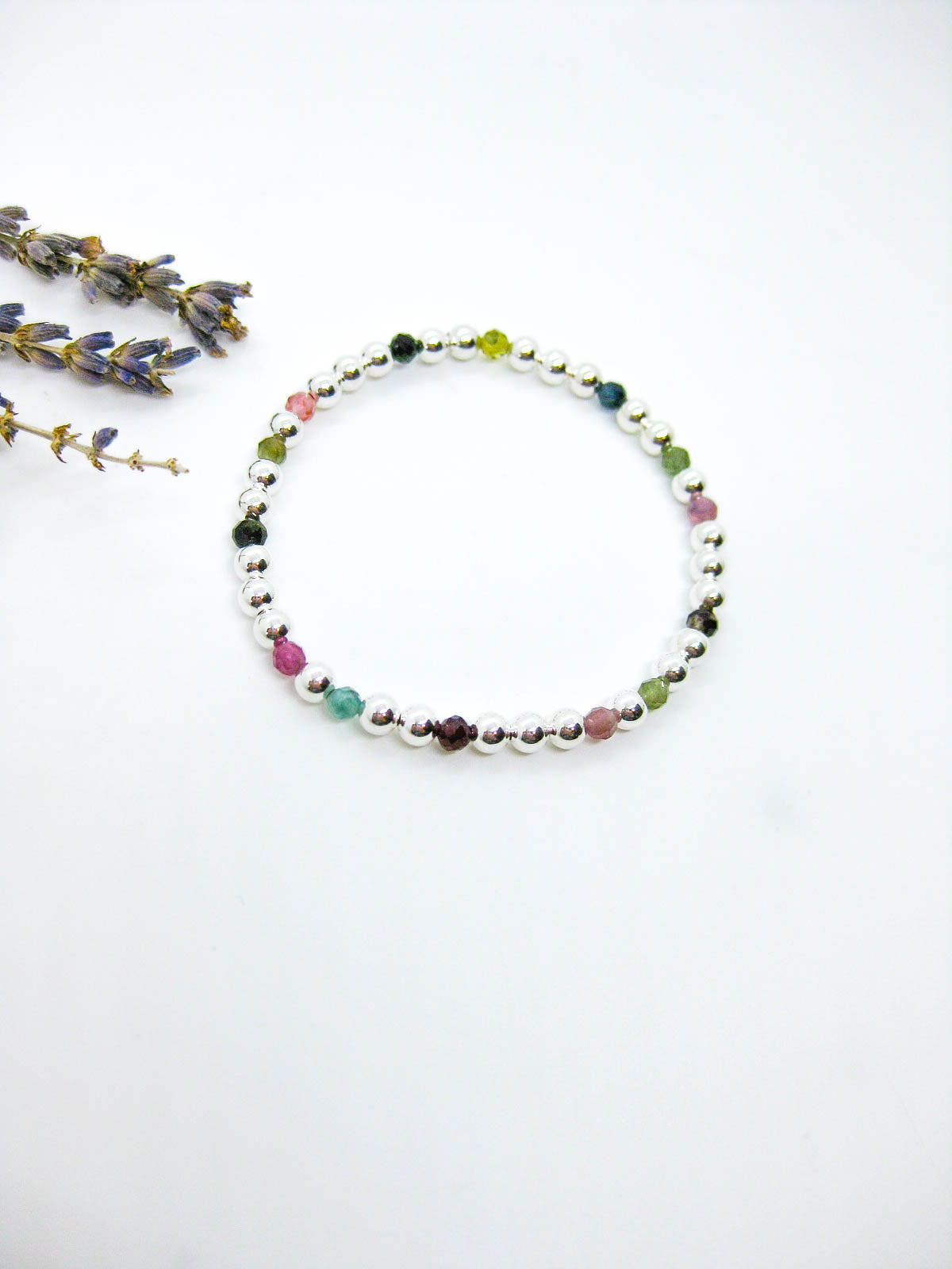Sage: Tourmaline Stretch Bracelet