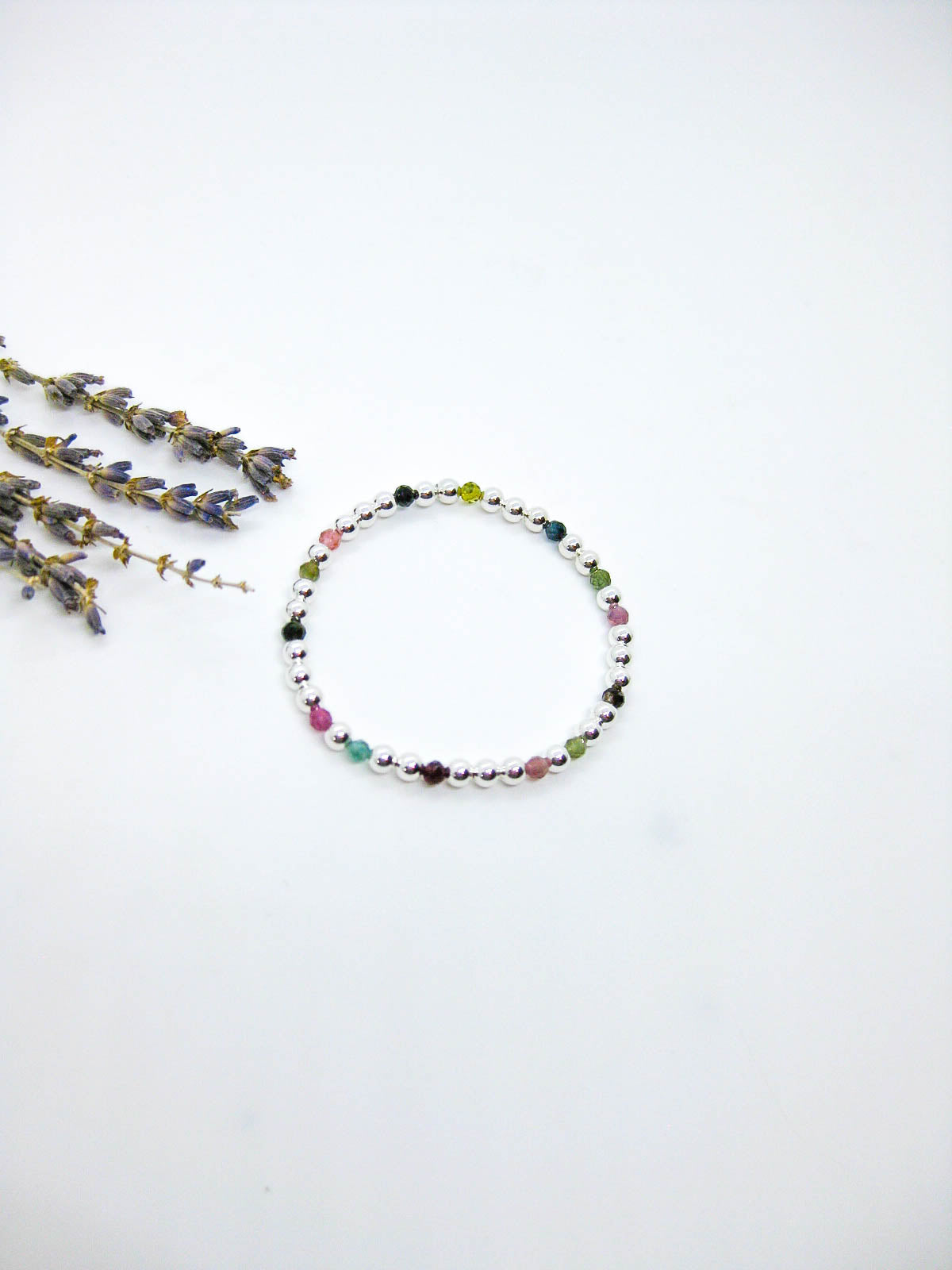 Sage: Tourmaline Stretch Bracelet