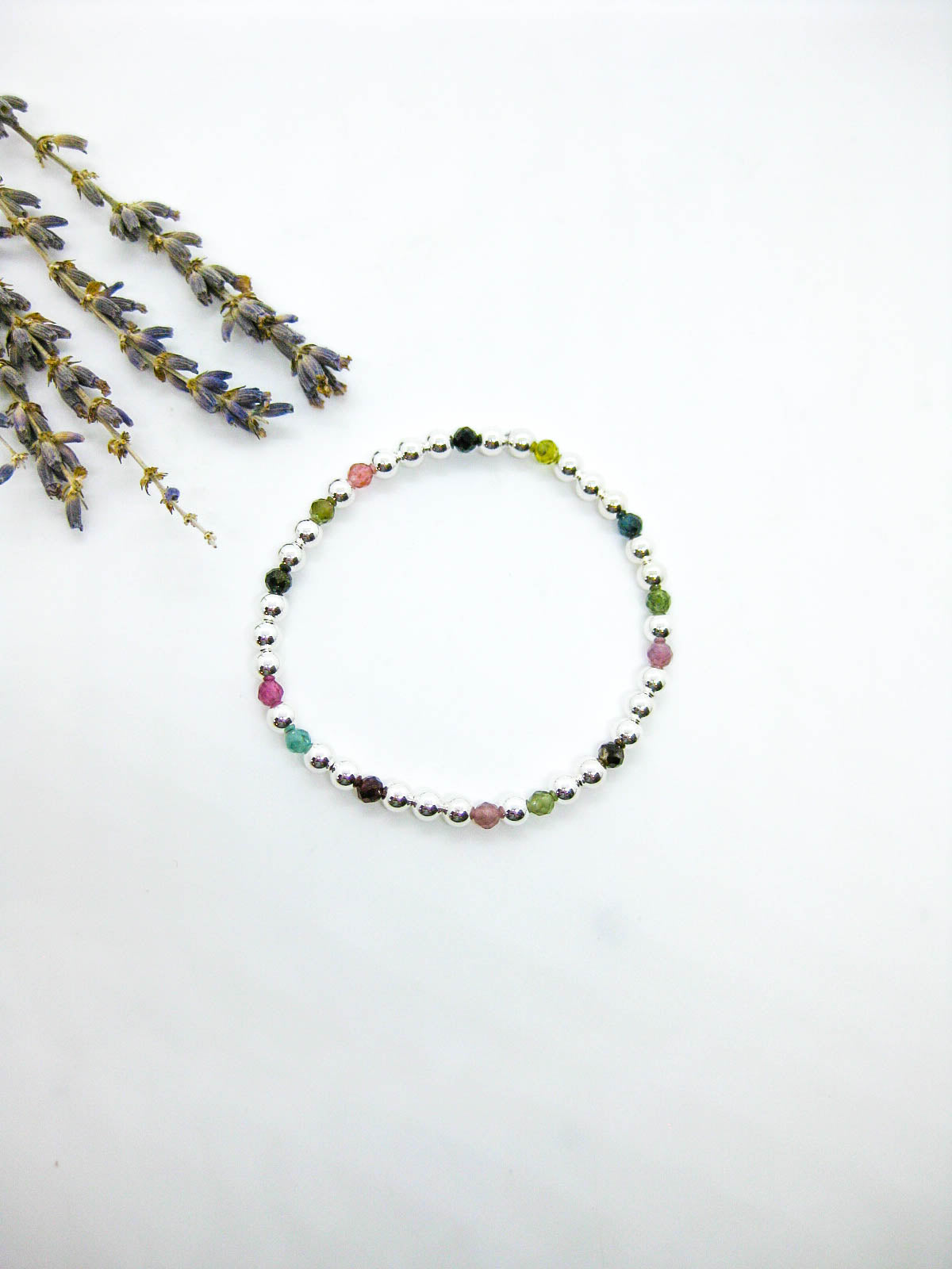 Sage: Tourmaline Stretch Bracelet