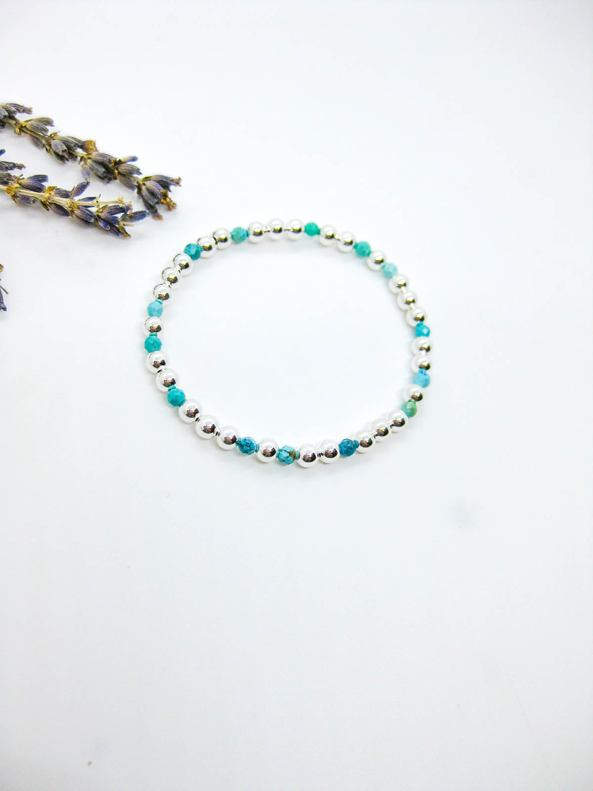 Sage: Turquoise Stretch Bracelet