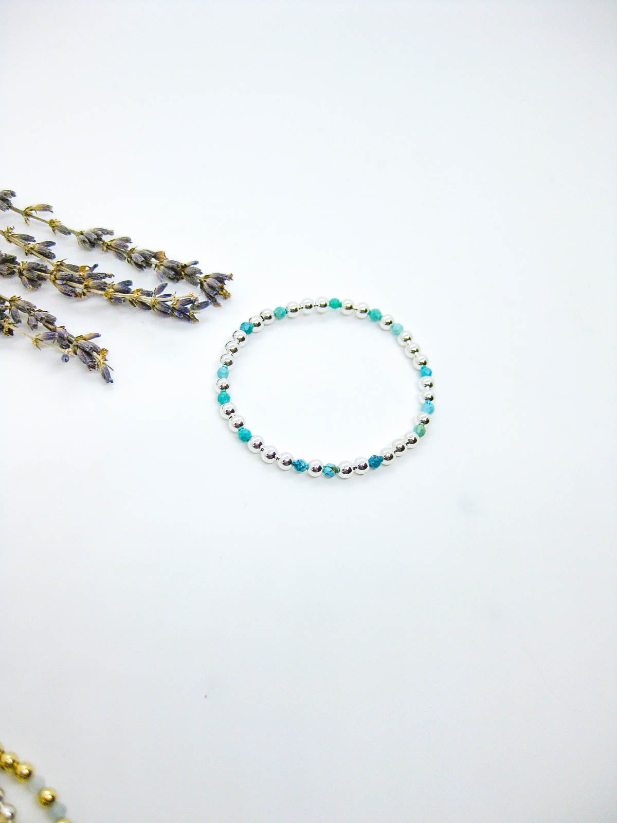 Sage: Turquoise Stretch Bracelet