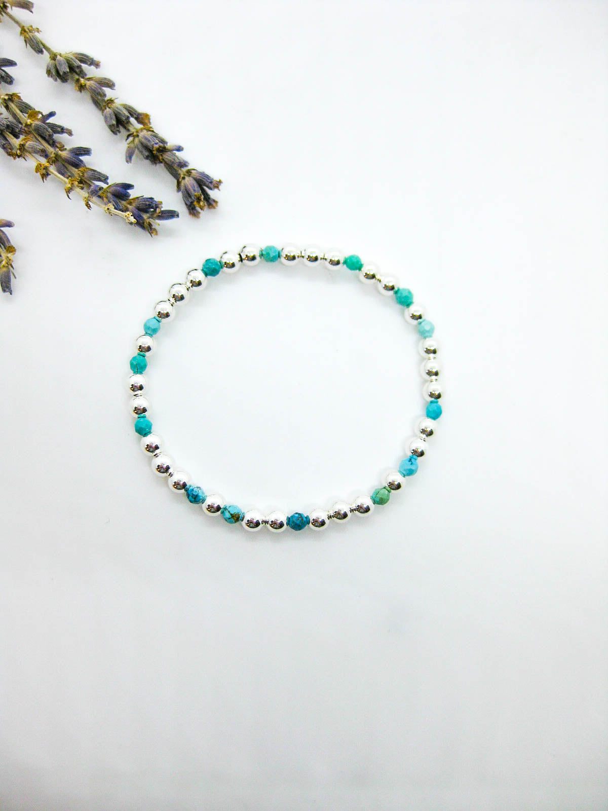 Sage: Turquoise Stretch Bracelet