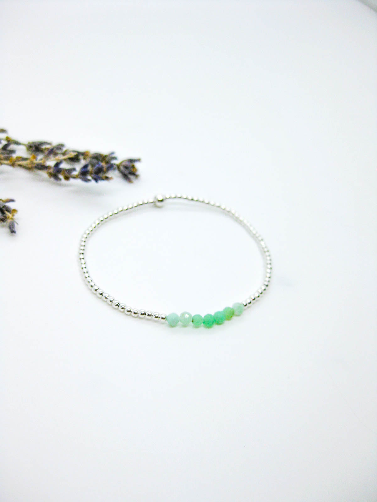 Violet: Chrysoprase Stretch Bracelet