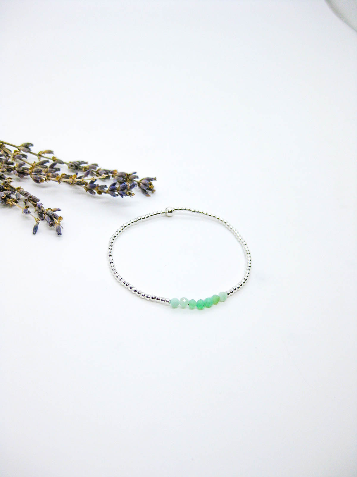 Violet: Chrysoprase Stretch Bracelet