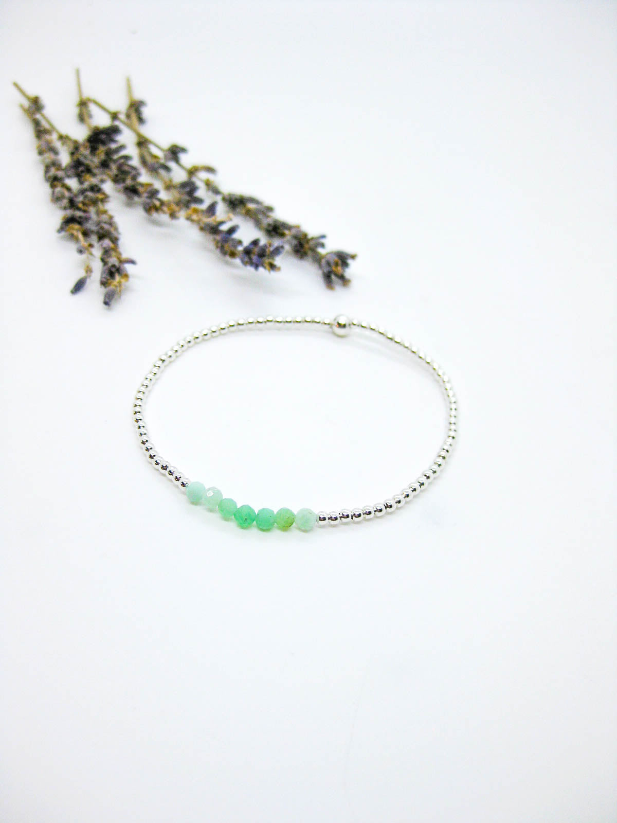 Violet: Chrysoprase Stretch Bracelet